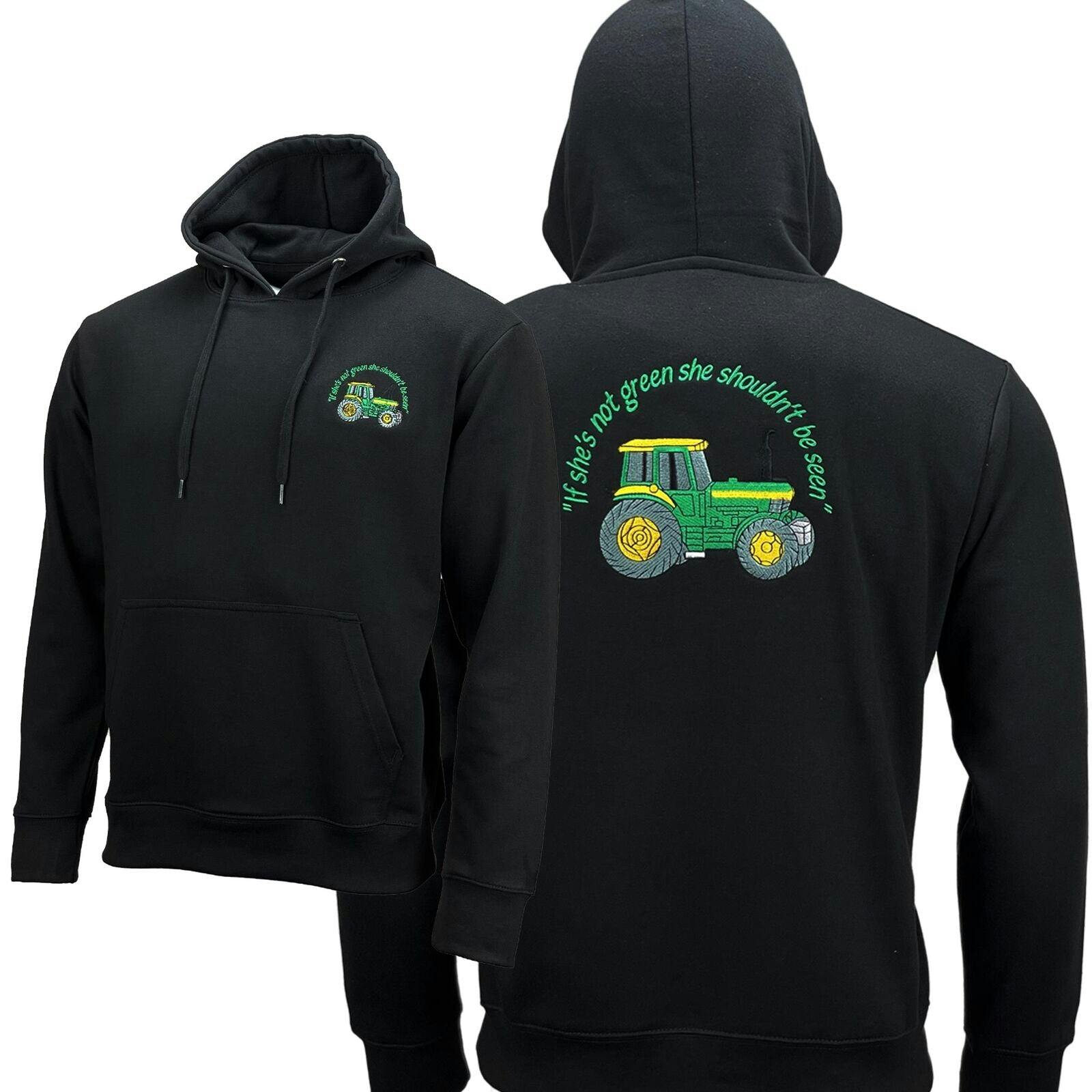 Coolandnew Green Adults Tractor Hoodie - Tractor - Xxl
