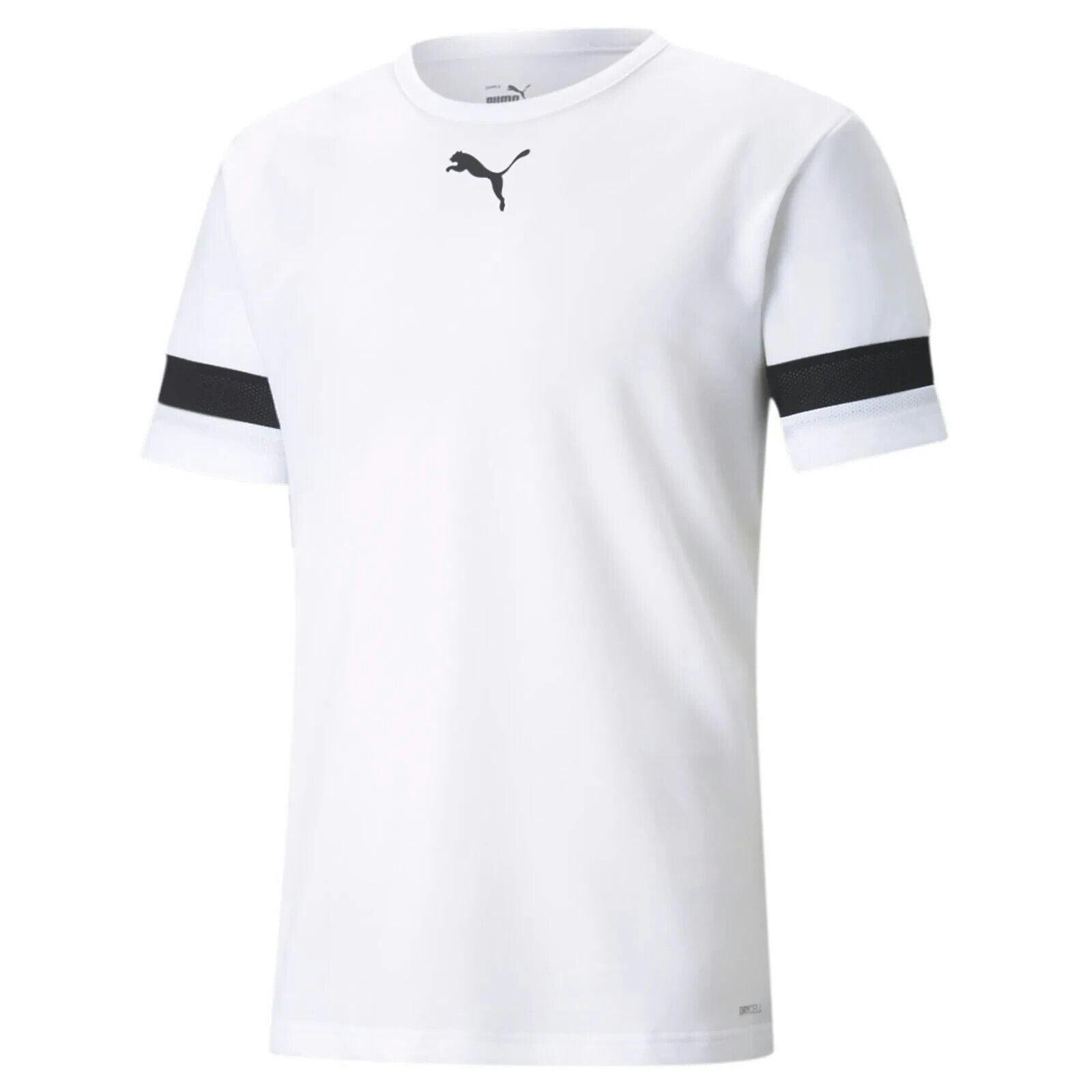Puma Men's White Teamrise T Shirt Drycell Football Jersey 704932 - S