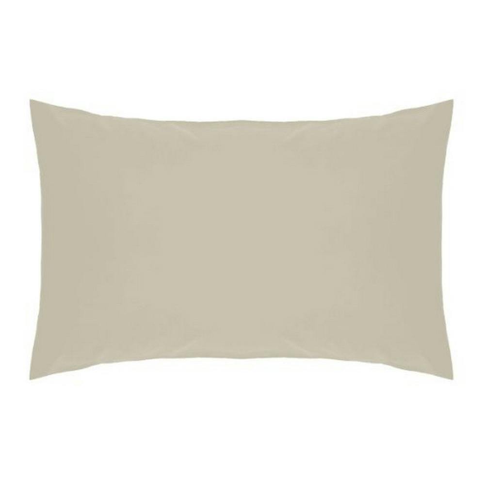 Belledorm Easycare Percale Housewife Pillowcase - Mushroom - One Size - Mushroom - 50% Cotton/50% Polyester