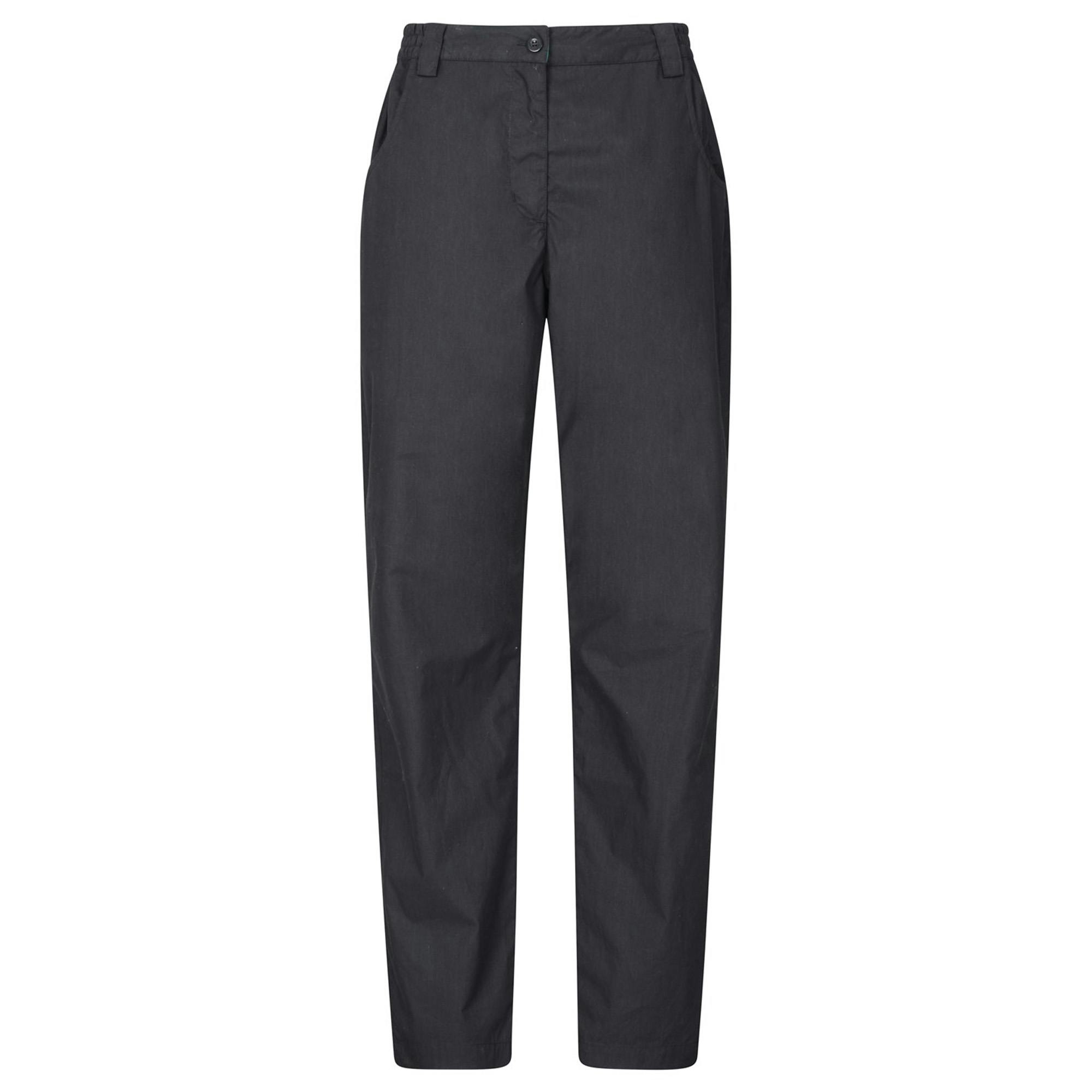 Mountain Warehouse Women's Black / Quest Trousers - 14 Uk R - 65% Polyester/35% Cotton