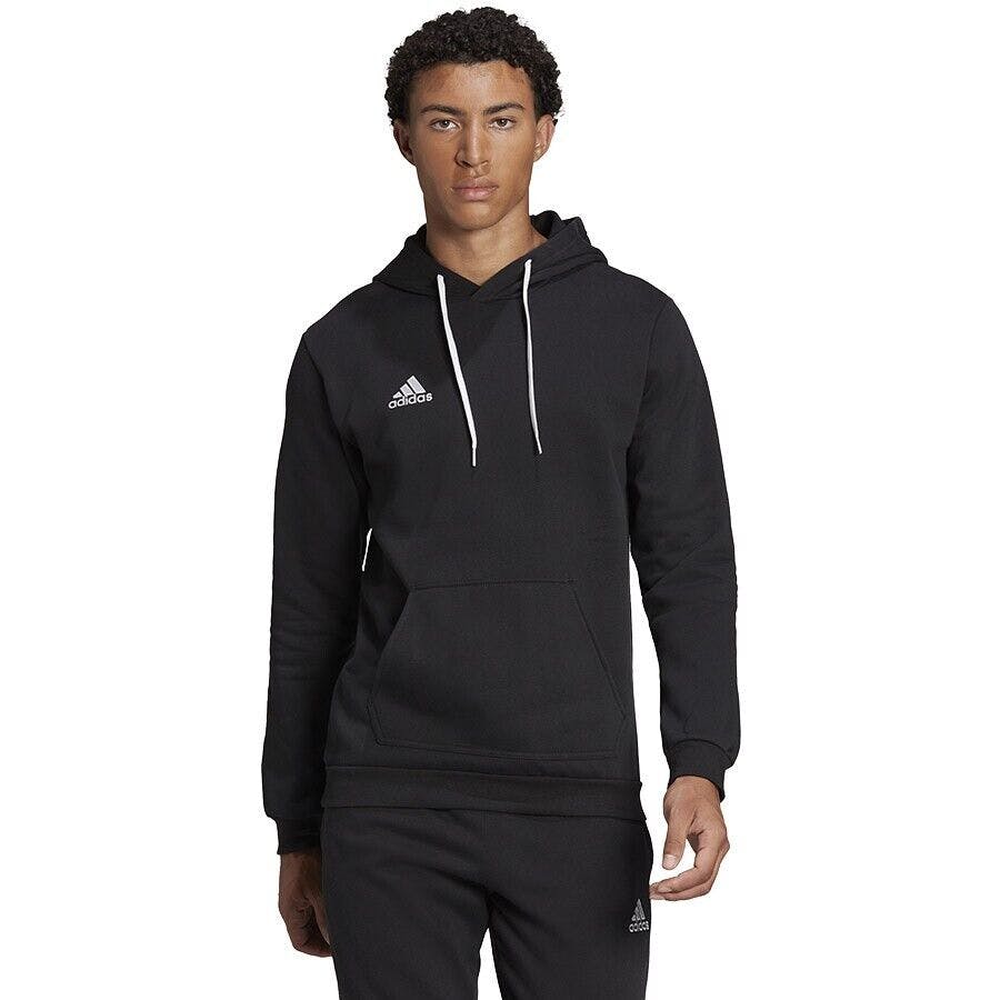 Adidas Men's Black Entrada 22 Hoodie Sweatshirt H57512 - Xs
