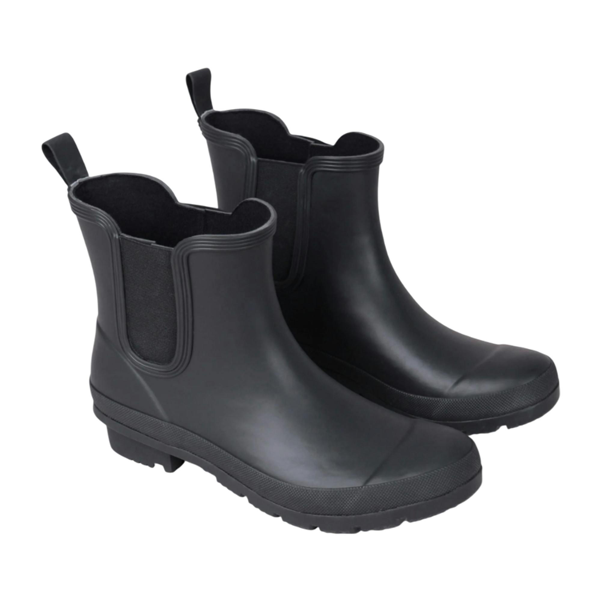 Mountain Warehouse Women's Black Step Wellington Boots - 6 Uk - 50% Textile/50% Synthetic