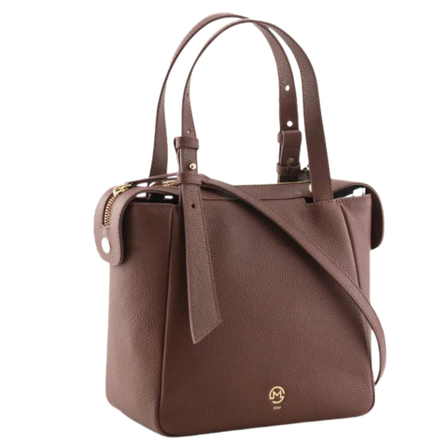 Mala Leather Brown Monroe Collection Leather Multiway Grab Bag - One Size - Leather