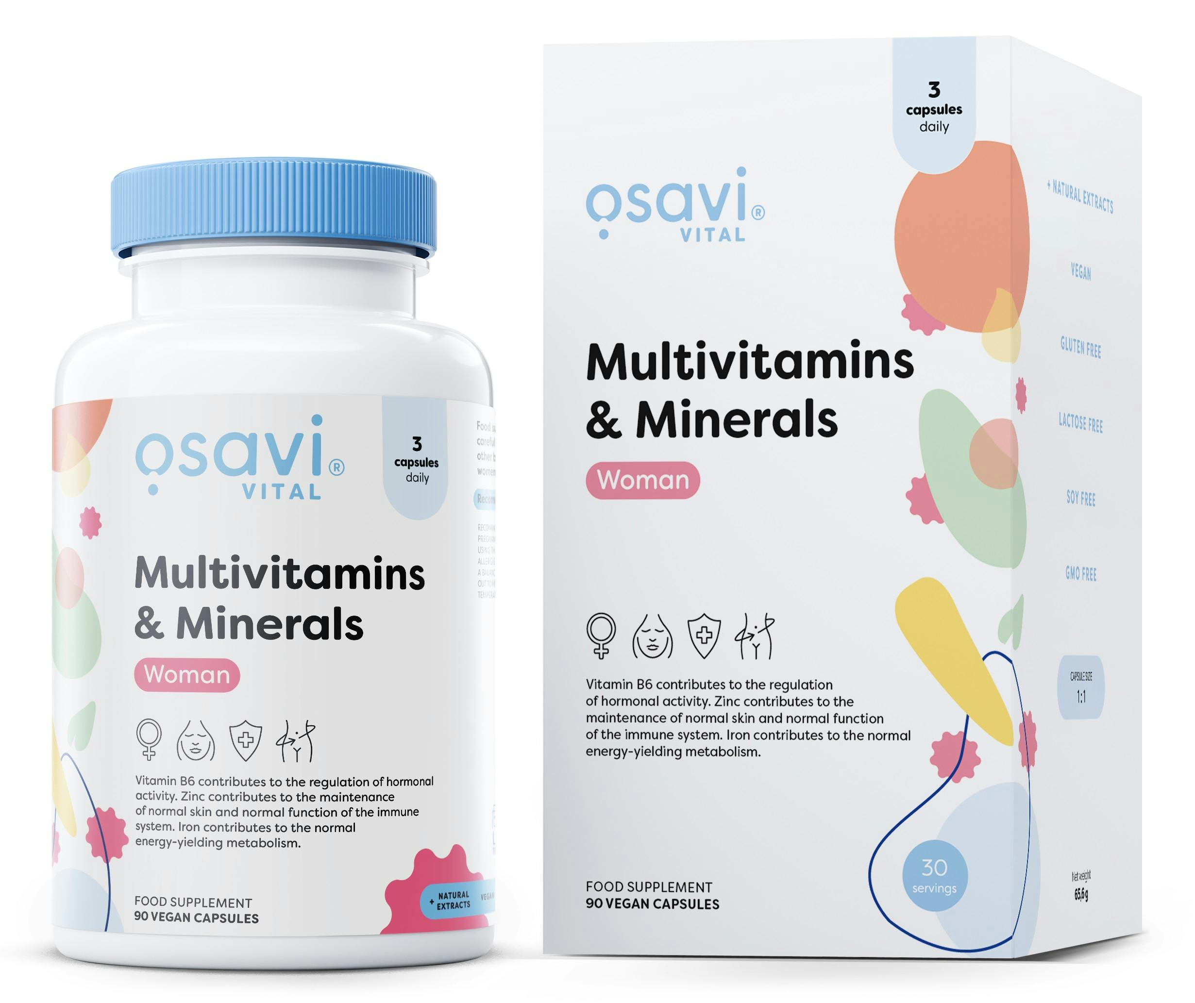 Osavi Multivitamins & Minerals Woman Capsules 90 Capsules - Image 5