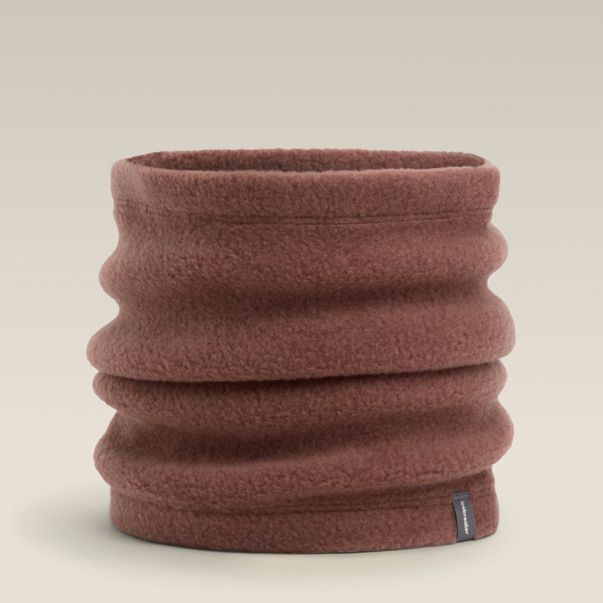 Icebreaker Red 300Gsm Realfleece Merino Blend 800 Classic Pile Chute Neck Gaiter {Ic-0A57a8} - Carob