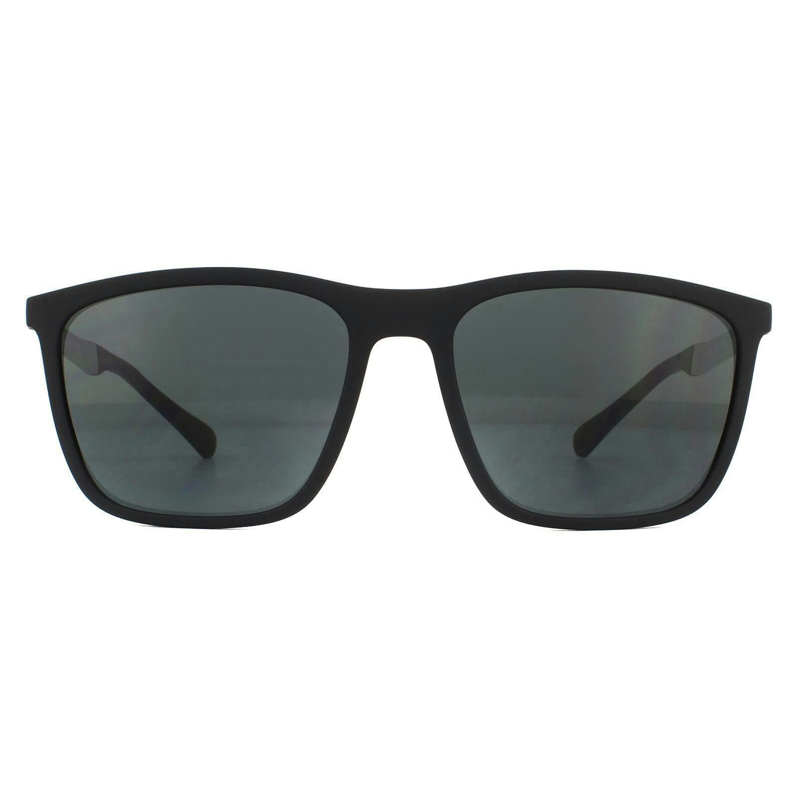 Emporio Armani Men's Grey Man Ea4150 506387 Sunglasses Injected Black Squared Normal - Image 11