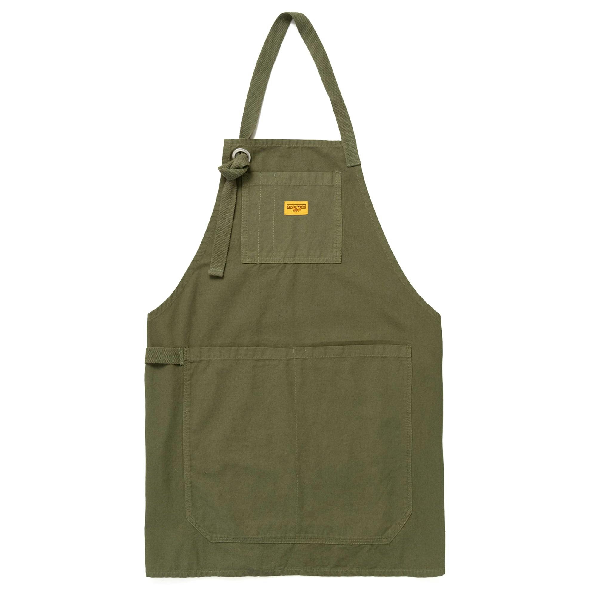 Service Works Canvas Apron - Olive - Image 4