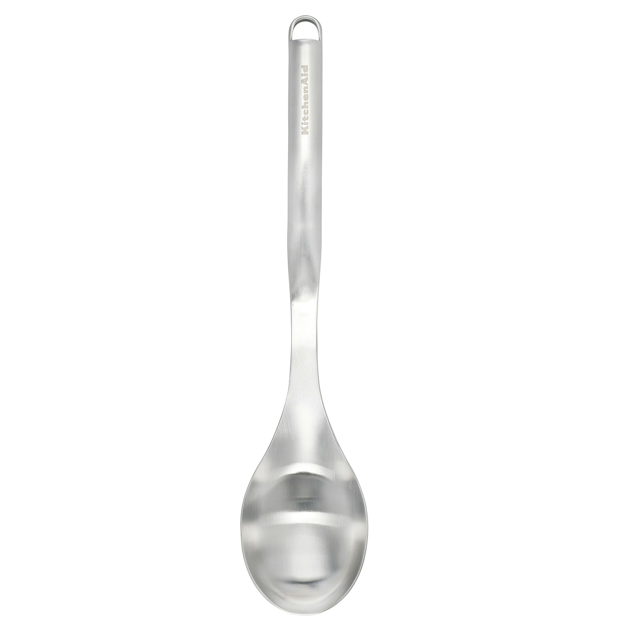 Rackhams Silver Premium Stainless Steel Basting Spoon - Stainless Steel - Cooking Spoon