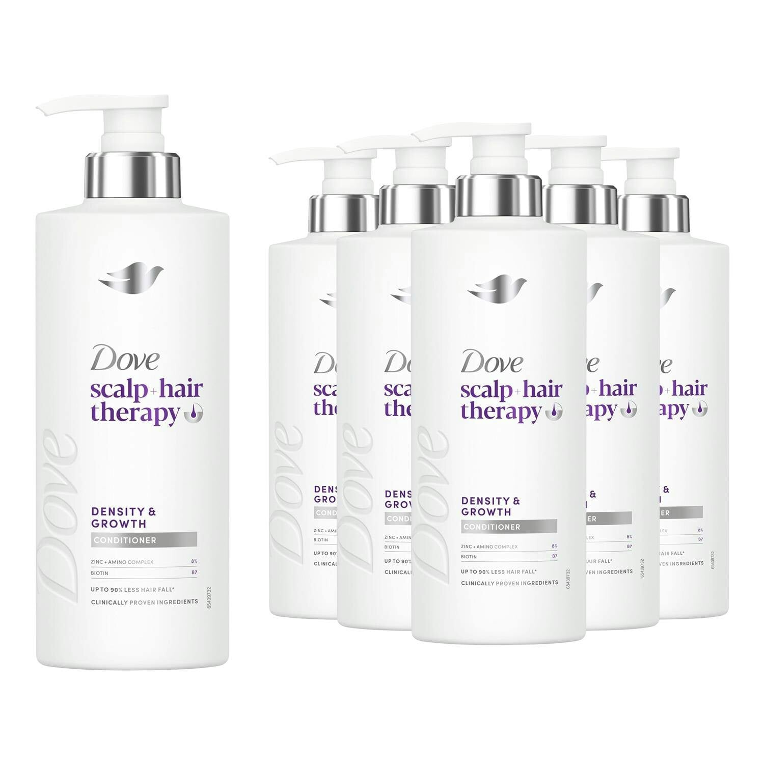 Dove Unisex Multicolor Scalp+ Hair Therapy Density Growth Conditioner Biotin 400Ml, 6 Pack | Size: 400Ml - Image 4