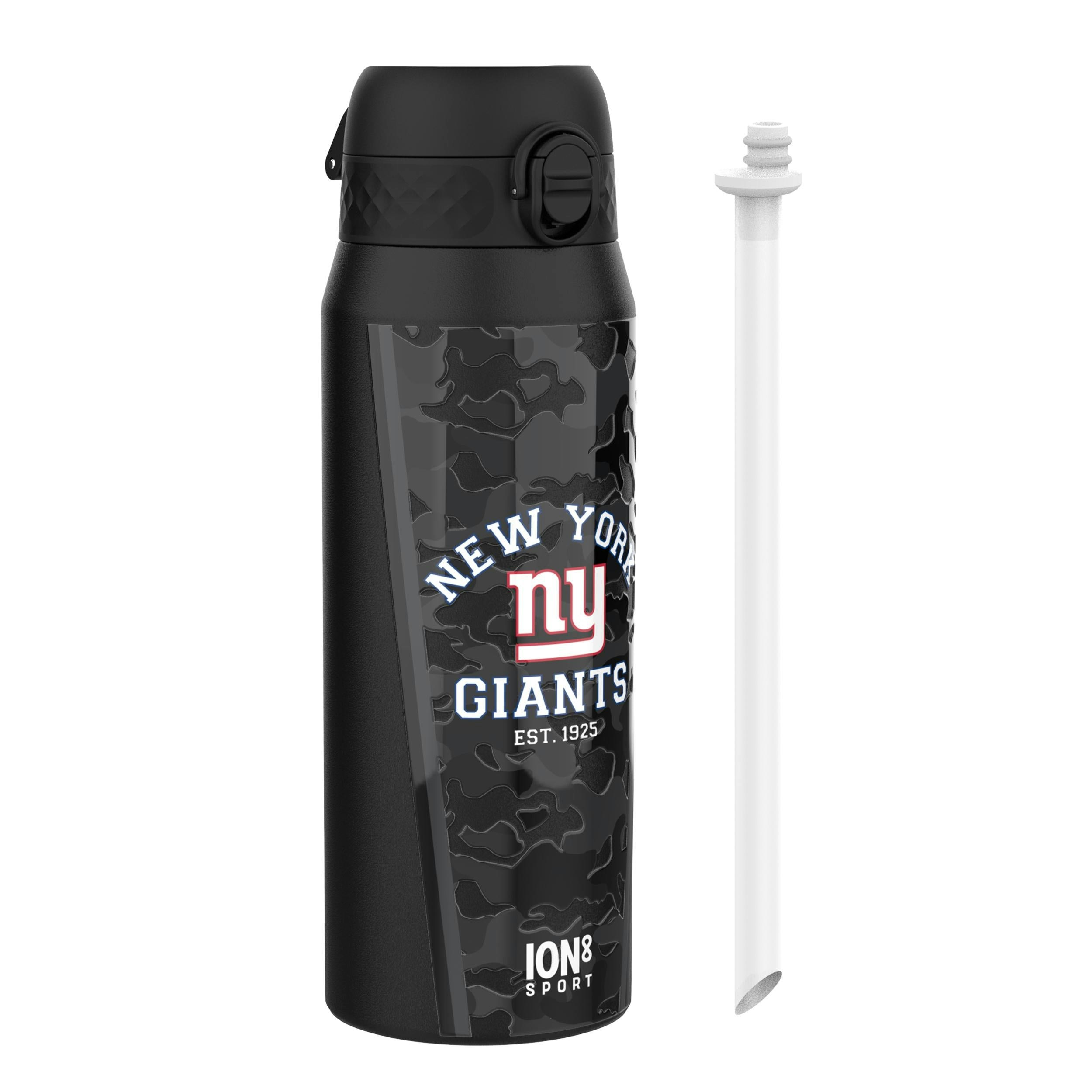 Rackhams Nfl X Ion8 Insulated Steel Water Bottle, Nfl Giants, 750Ml (24Oz)