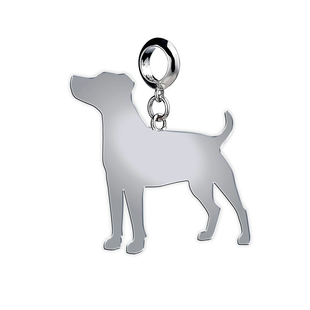 Mylee London Silver Parson Russell Terrier Silhouette Charm - Slider Charm - No