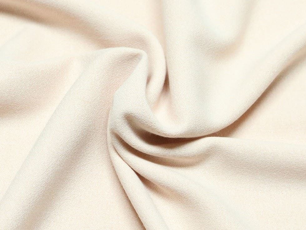 Minerva Peach Core Range Deadstock Viscose Stretch Woven Crepe Fabric - Plain Design Dressmaking Fabric, 145 Cm / 58" Wide - Per Metre