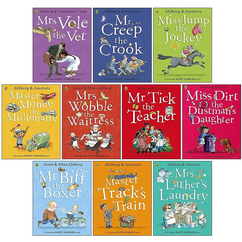 Penguin Happy Families Stories Series 10 Books Collection Set By Allan Ahlberg