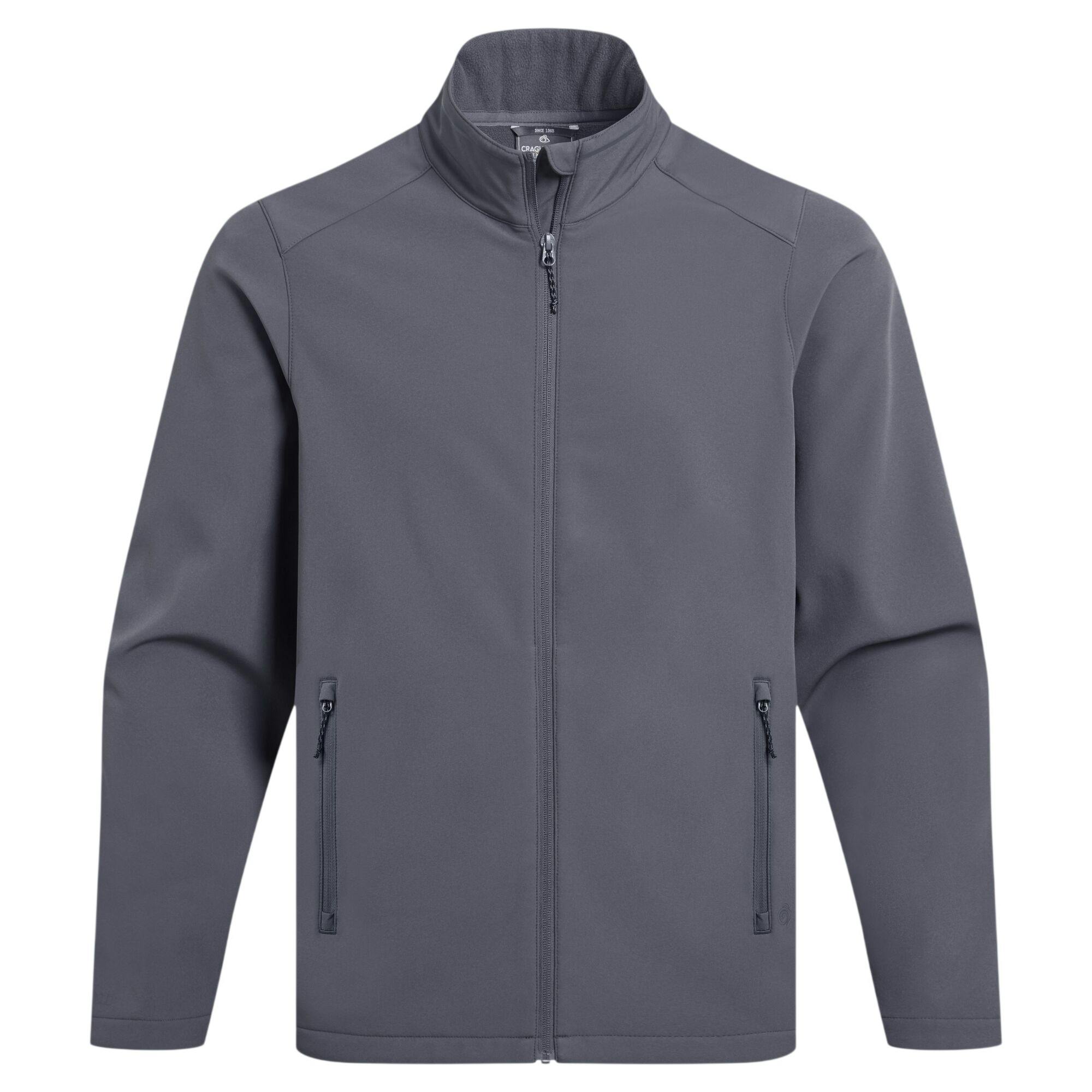 Craghoppers Men's Grey Expert Basecamp Ii Soft Shell Jacket - Carbon - L - Carbon - 97% Recycled Polyester/3% Elastane