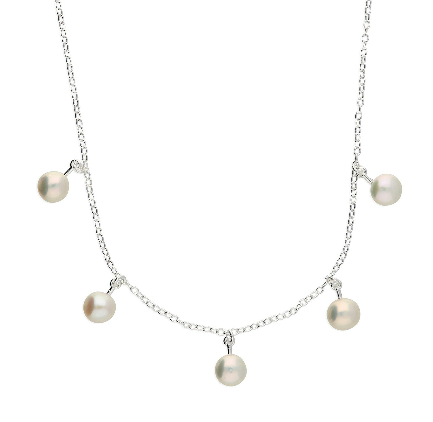 Harfi Silver Everyday Sterling Freshwater Pearl Necklace