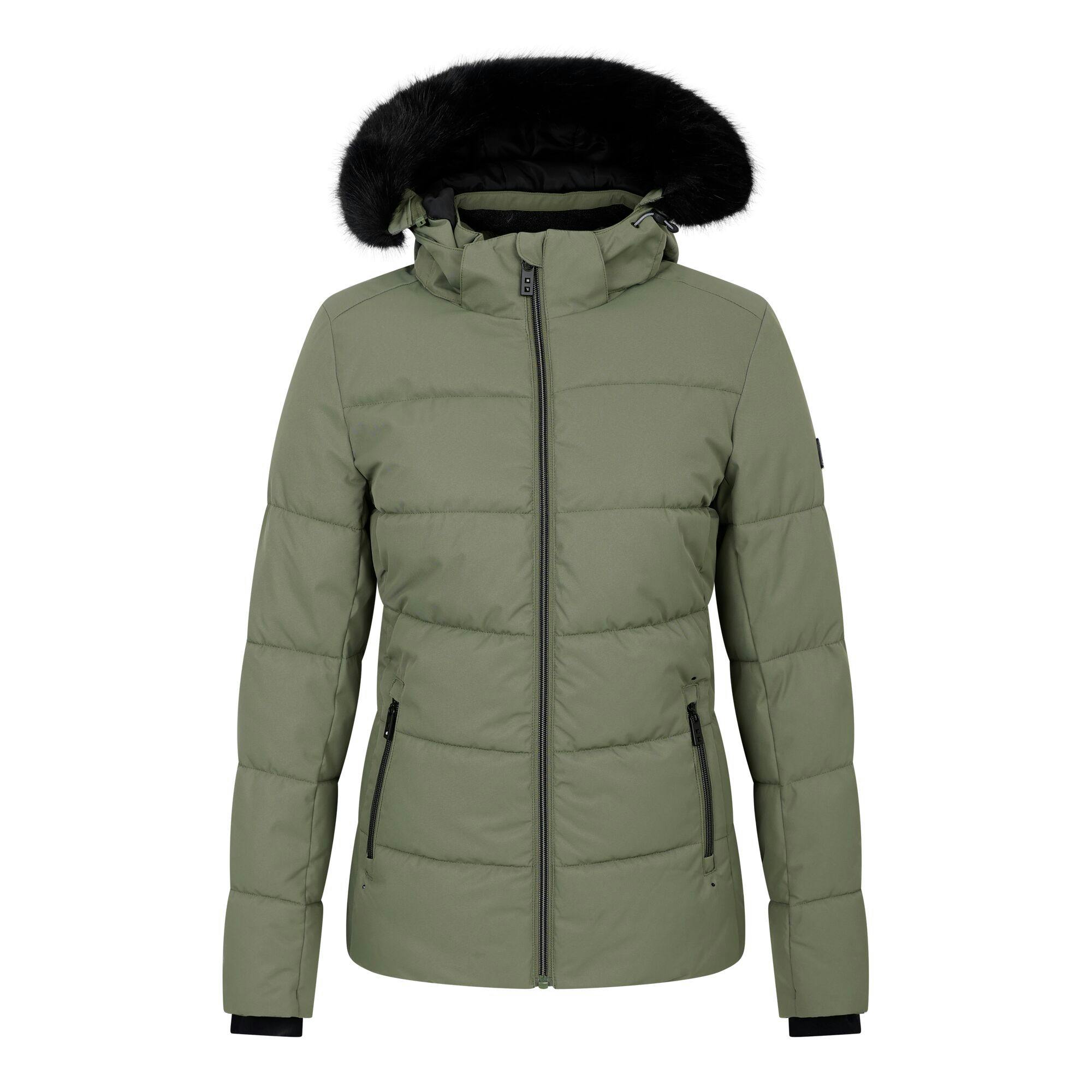 Dare 2B Women's Green / Glamorize V Ski Jacket - Olivine - 14 Uk - Olivine - 100% Mixed