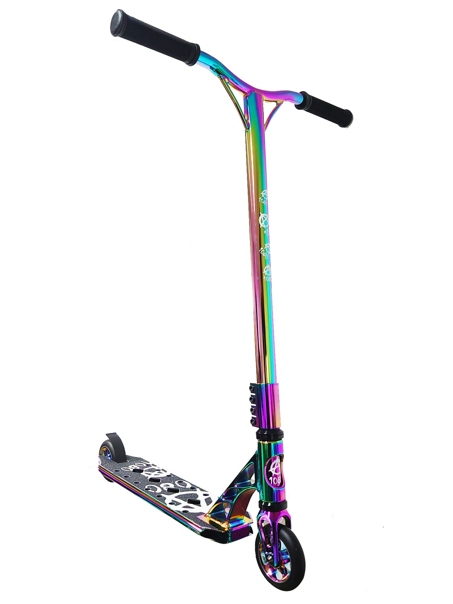 Xn 1080 Neochrome+ Push Stunt Scooter, Limited Edition - Neo Chrome Jet Fuel