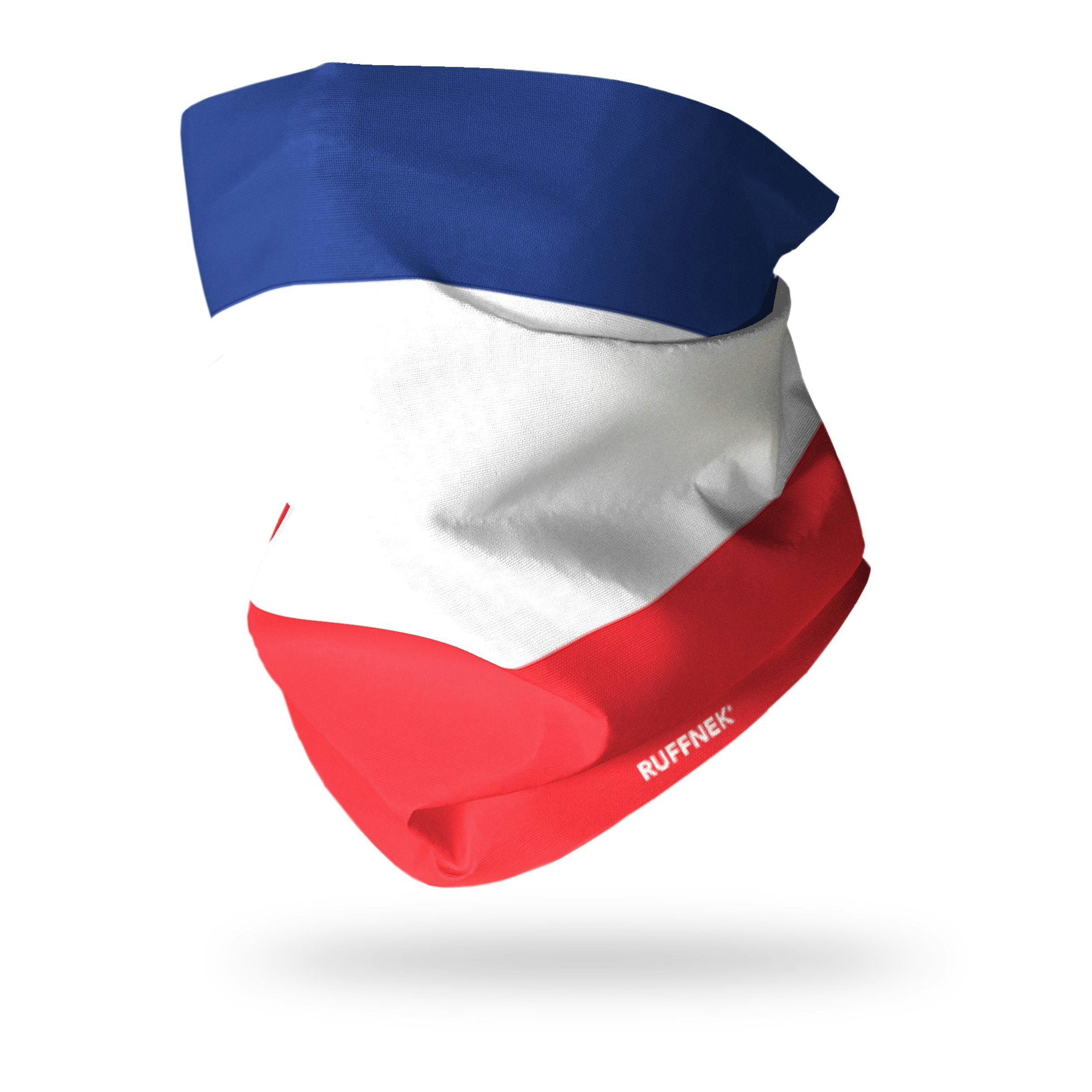 Ruffnek Men's Red/White/Blue French Flag Scarf