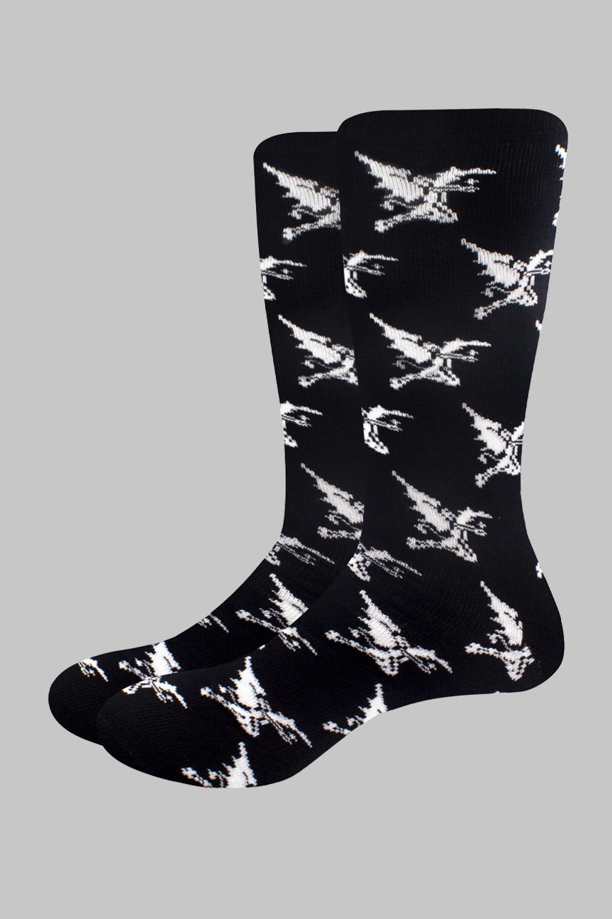 Paradiso Clothing Unisex Black Sabbath Demon Pattern Socks