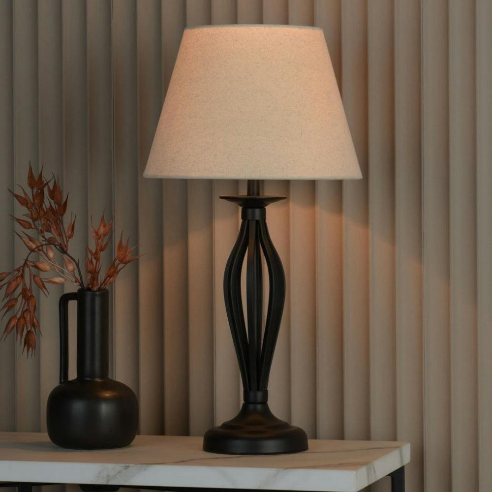 Pagazzi Lighting Black Miranda Table Lamp