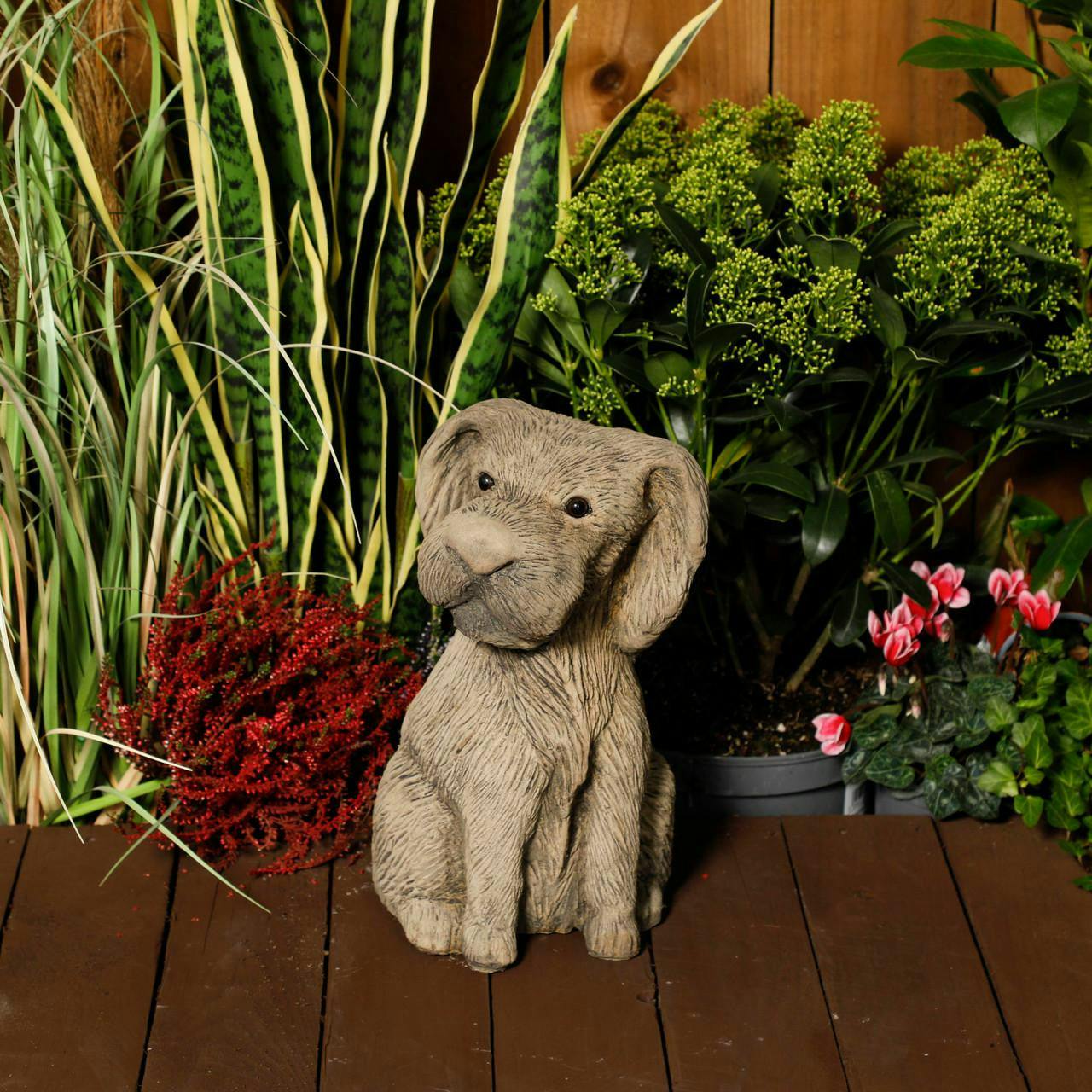 Osn Stone Cast Airedale Terrier Garden Statue
