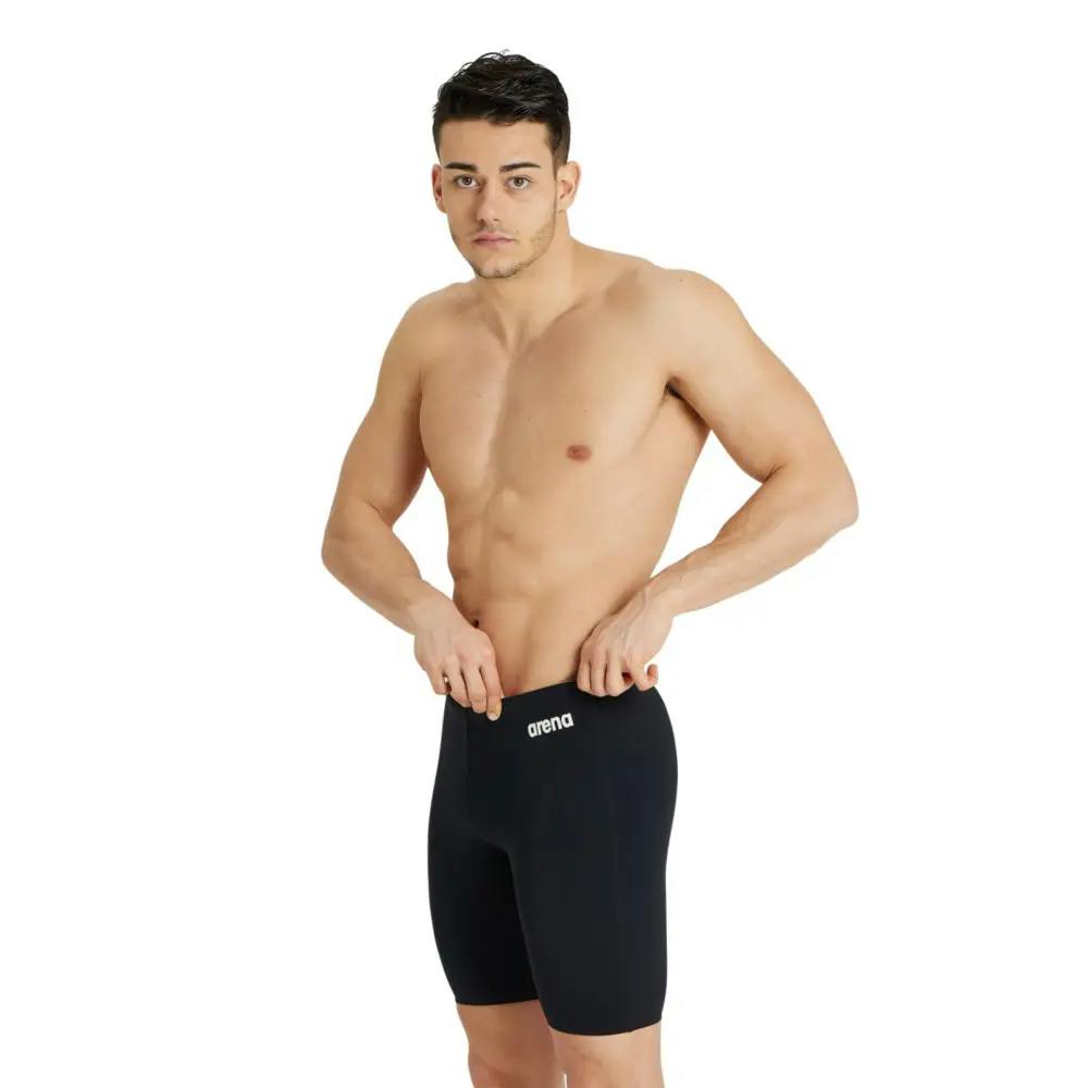 Arena Men's Black/White Team Solid Swim Jammer - Uk Size 34