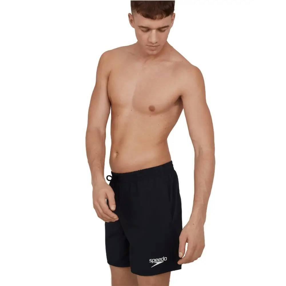 Speedo Men's Black Essentials 16" Watershorts - Medium