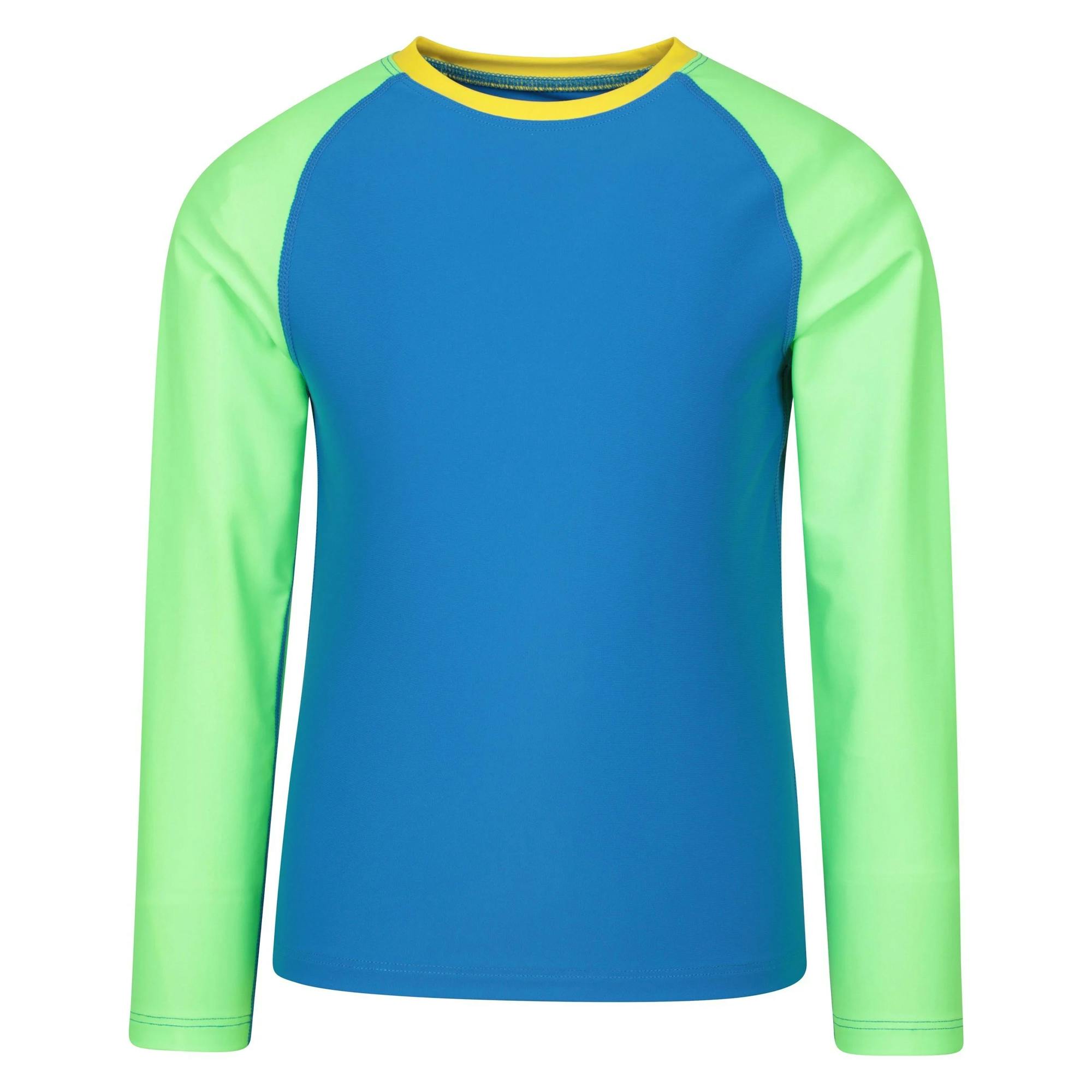 Mountain Warehouse Cobalt Kids Long-Sleeved Rash Top - 13 Years - 100% Mixed