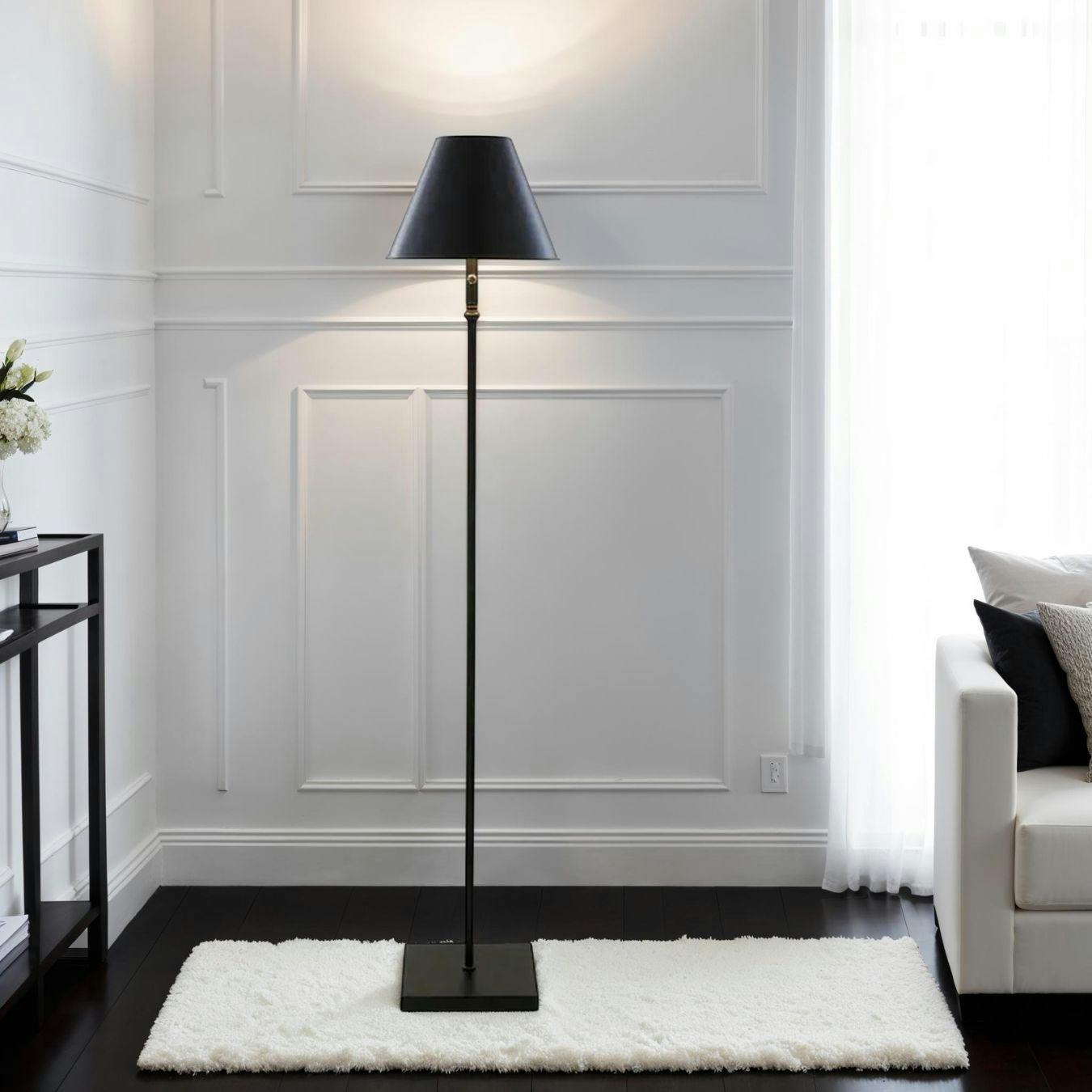 Rackhams Black Lustre Led Rechargeable Floor Lamp