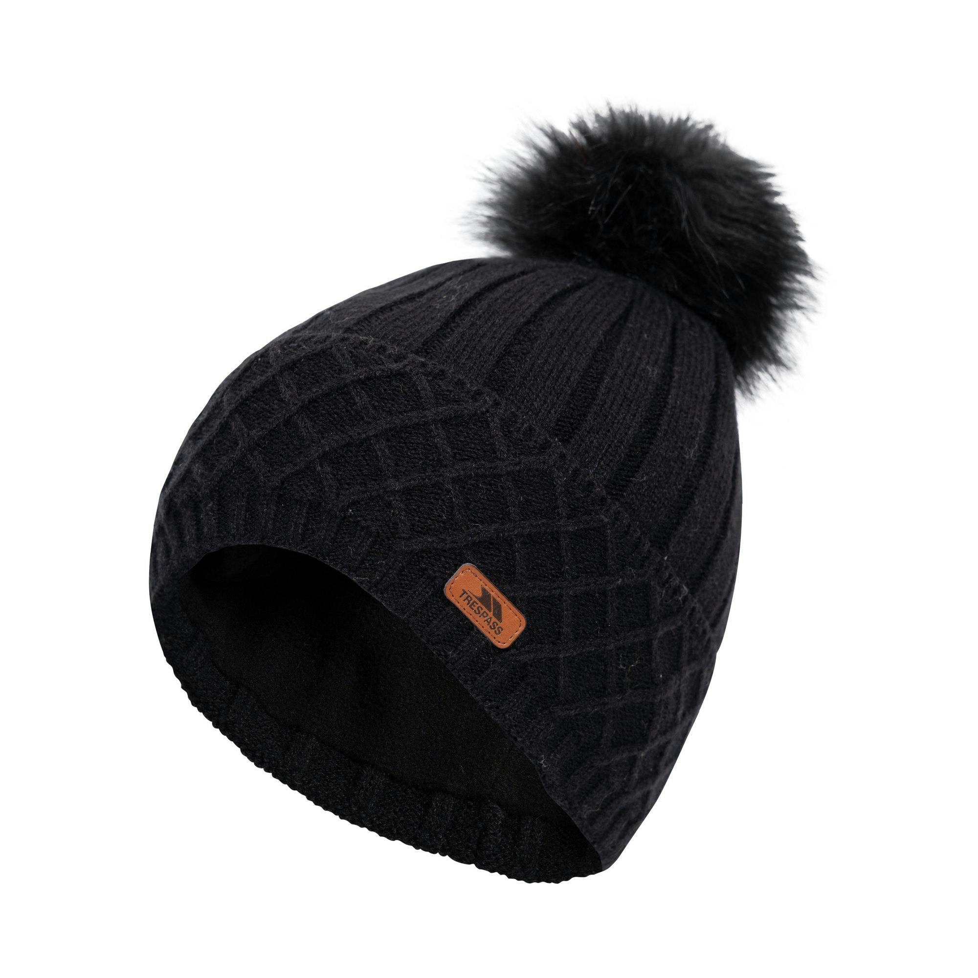 Trespass Women's Black Sherbet Beanie In - Image 2