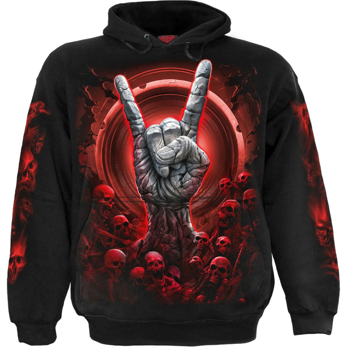 Spiral Direct Black Tomb Of Rock - Hoody - L