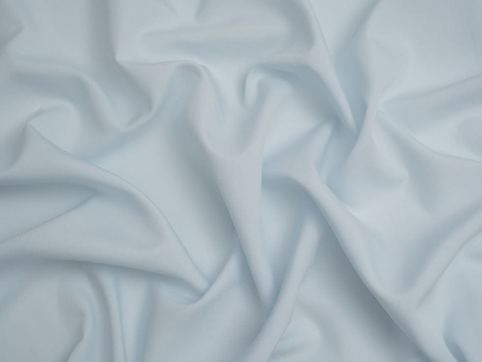 Minerva Soft Touch Crepe Fabric Sky Grey Polyester Minerva Core Range Softcrepe-23 - Image 3