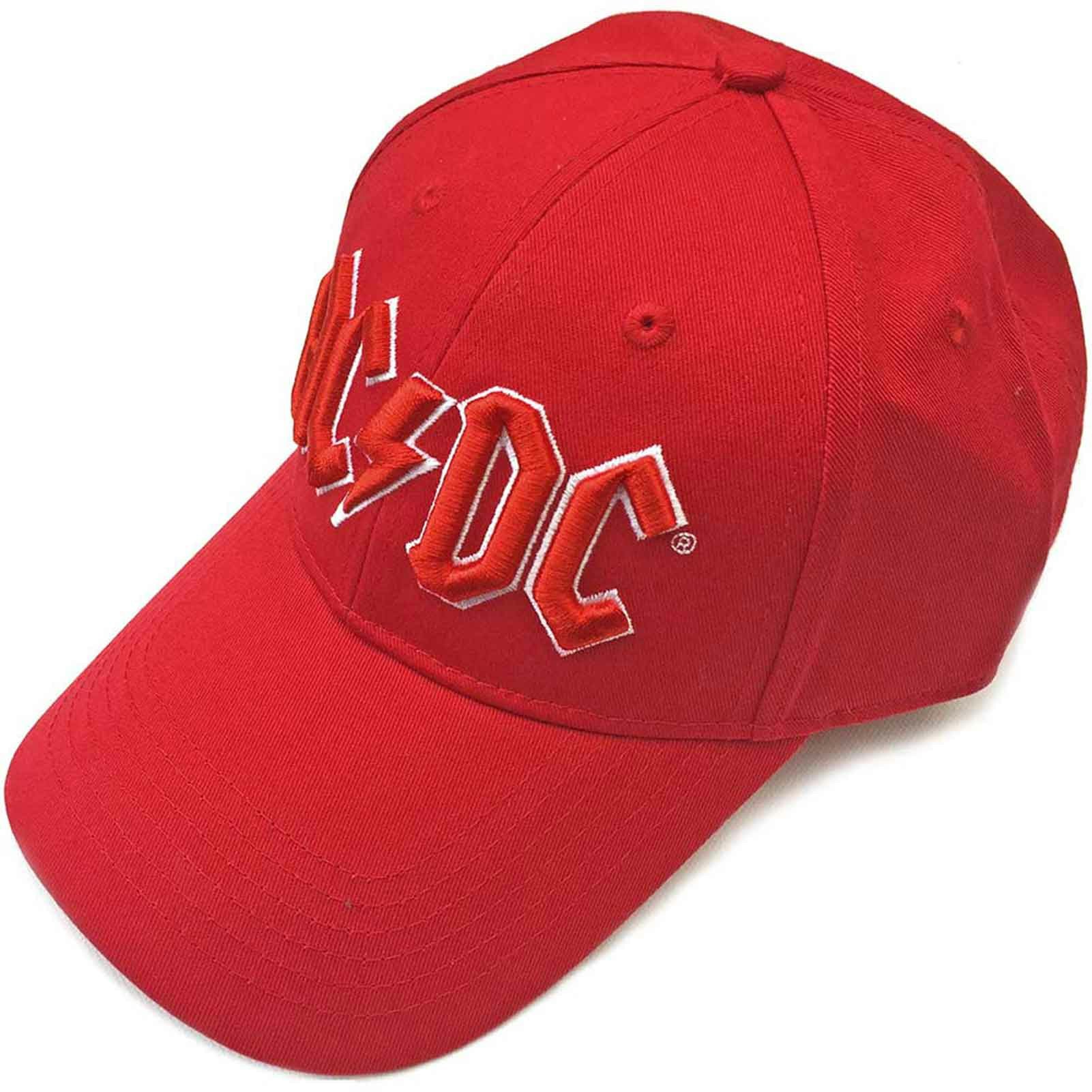 Paradiso Clothing Unisex Red Ac/Dc Voltage Band Logo Baseball Cap