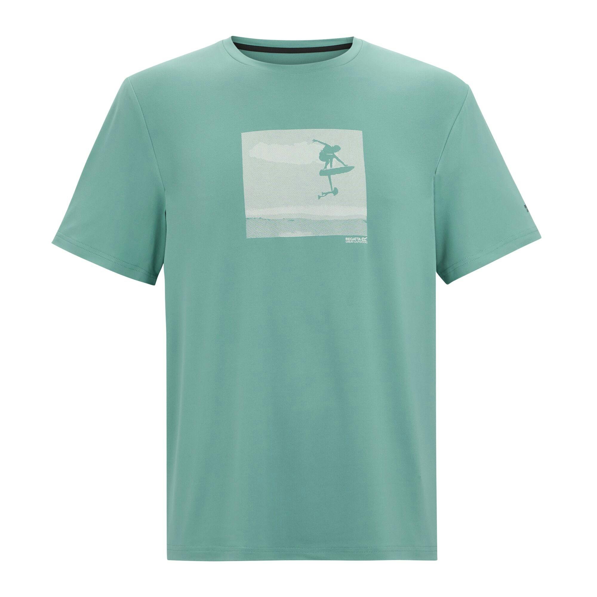 Regatta Men's Fingal Hydrofoiling T-Shirt - Arctic - M - Arctic - 62% Polyester/30% Recycled Polyester/8% Elastane