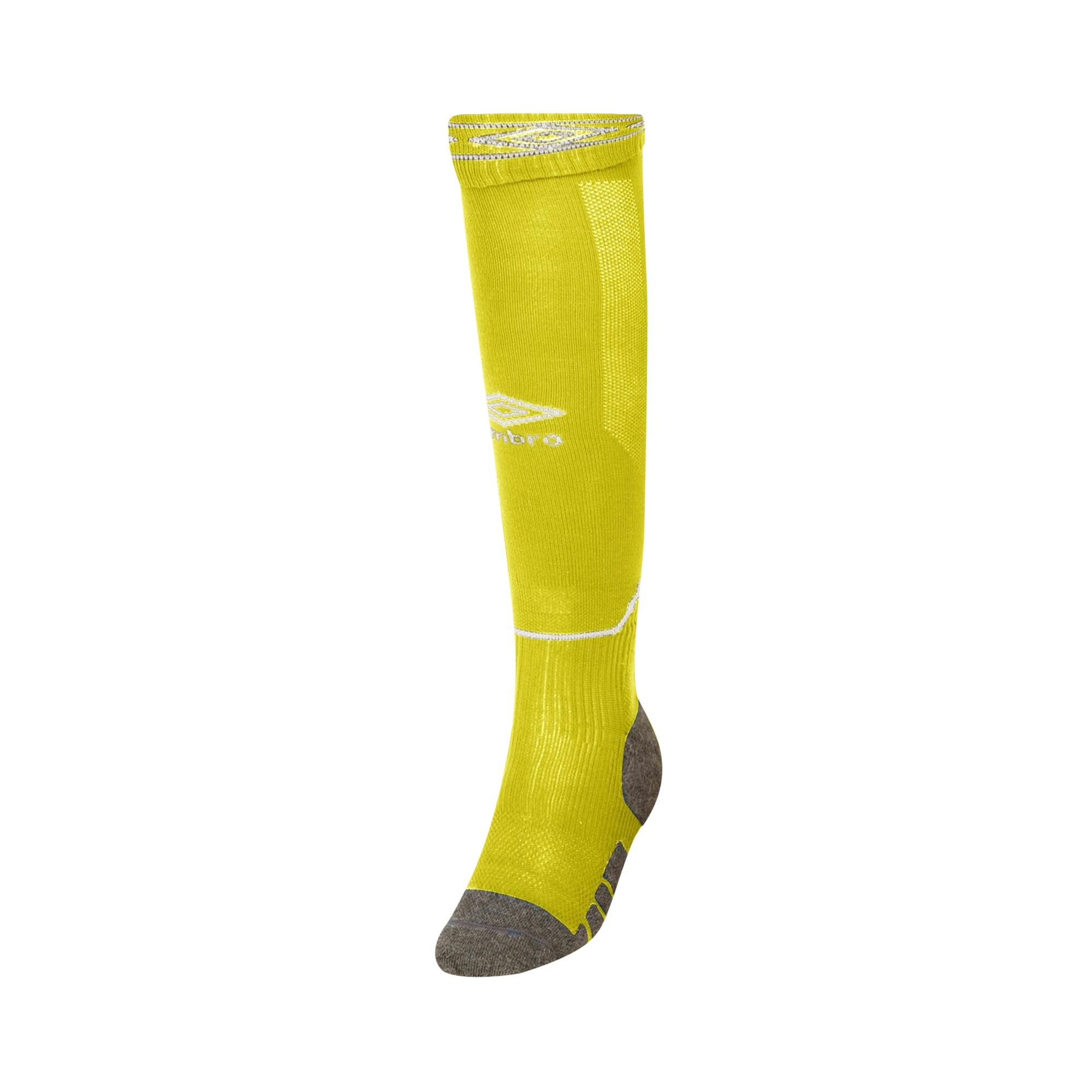Umbro Yellow Childrens/Kids Diamond Football Socks - Blazing /Carbon - 2 Uk-7 Uk - Blazing /Carbon - 75% Polyamide/20% Cotton/5% Elastane