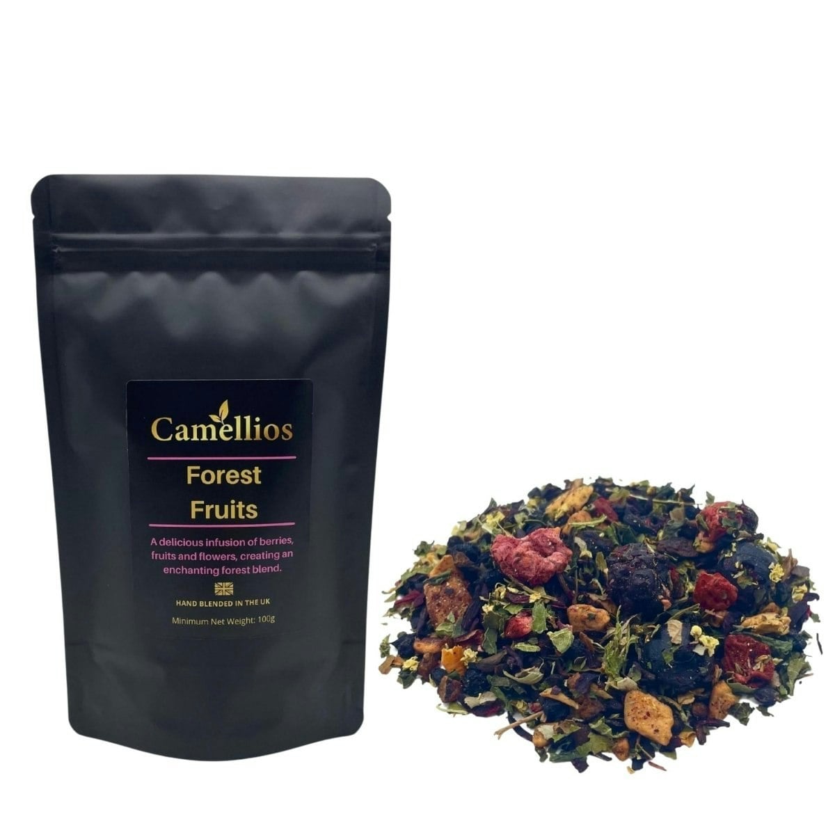 Camellios Light Forest Fruits Tea, Herbal Loose Leaf Tea - 100G