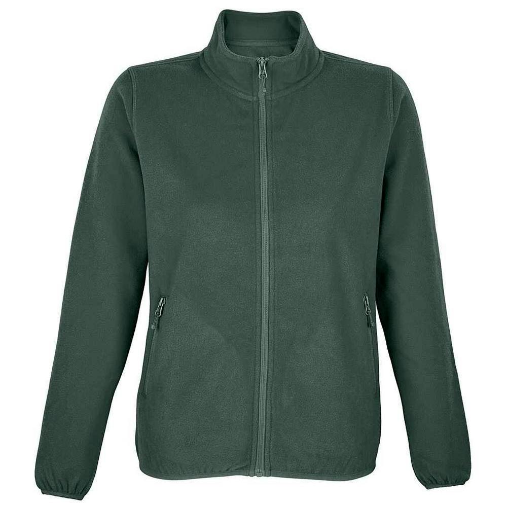 Sol's Women's Green Factor Microfleece Fleece Jacket In | Size: Medium - Image 2