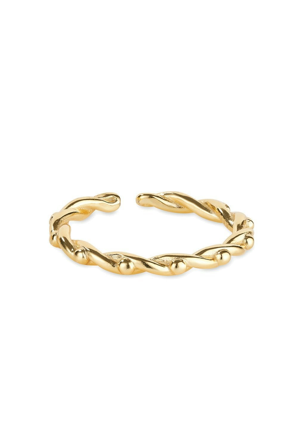 Elk & Bloom Gold 14K Twist Stackable Ring - Yes Please