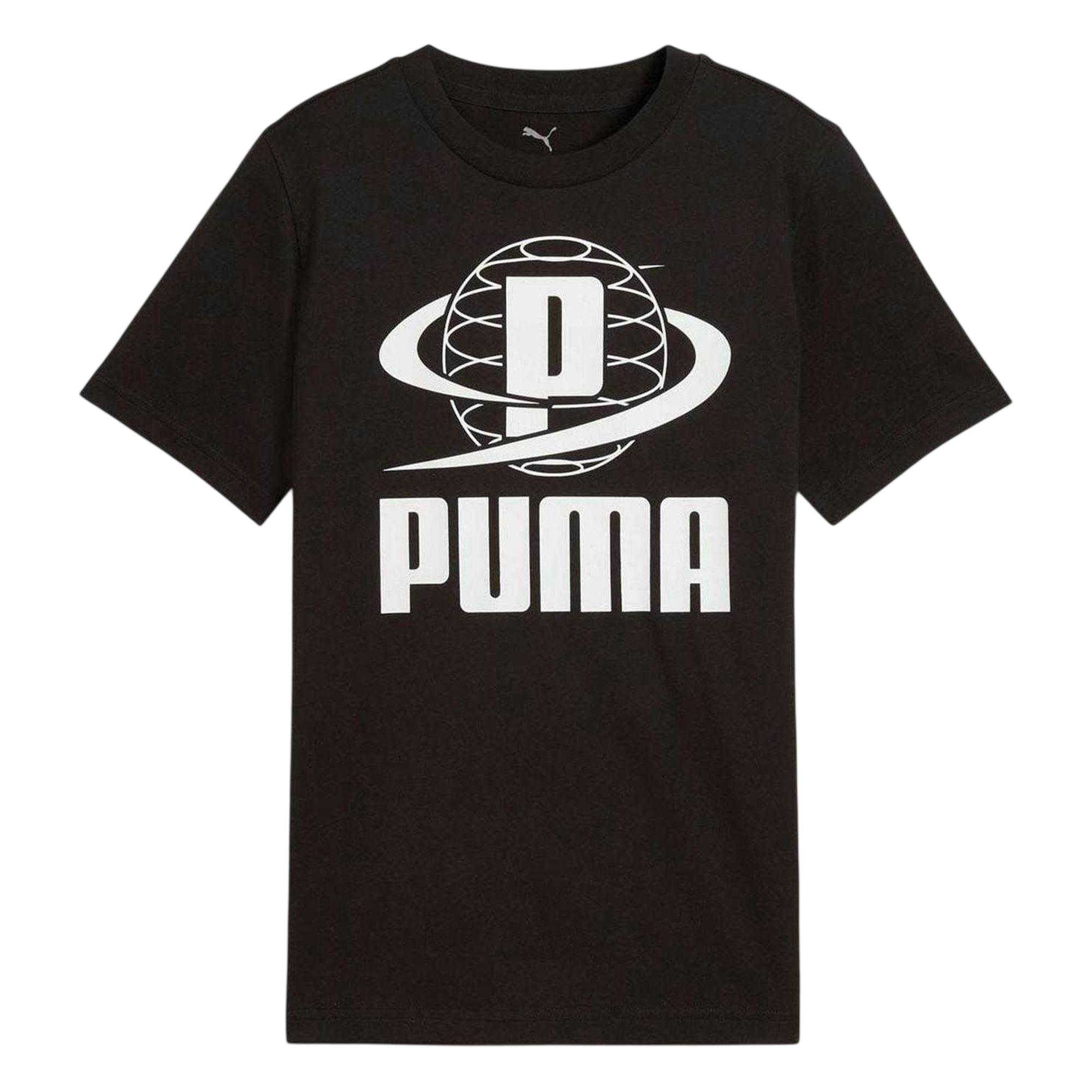 Puma Black Kids Ii Graphic T-Shirt - 9-10 Years - 100% Mixed