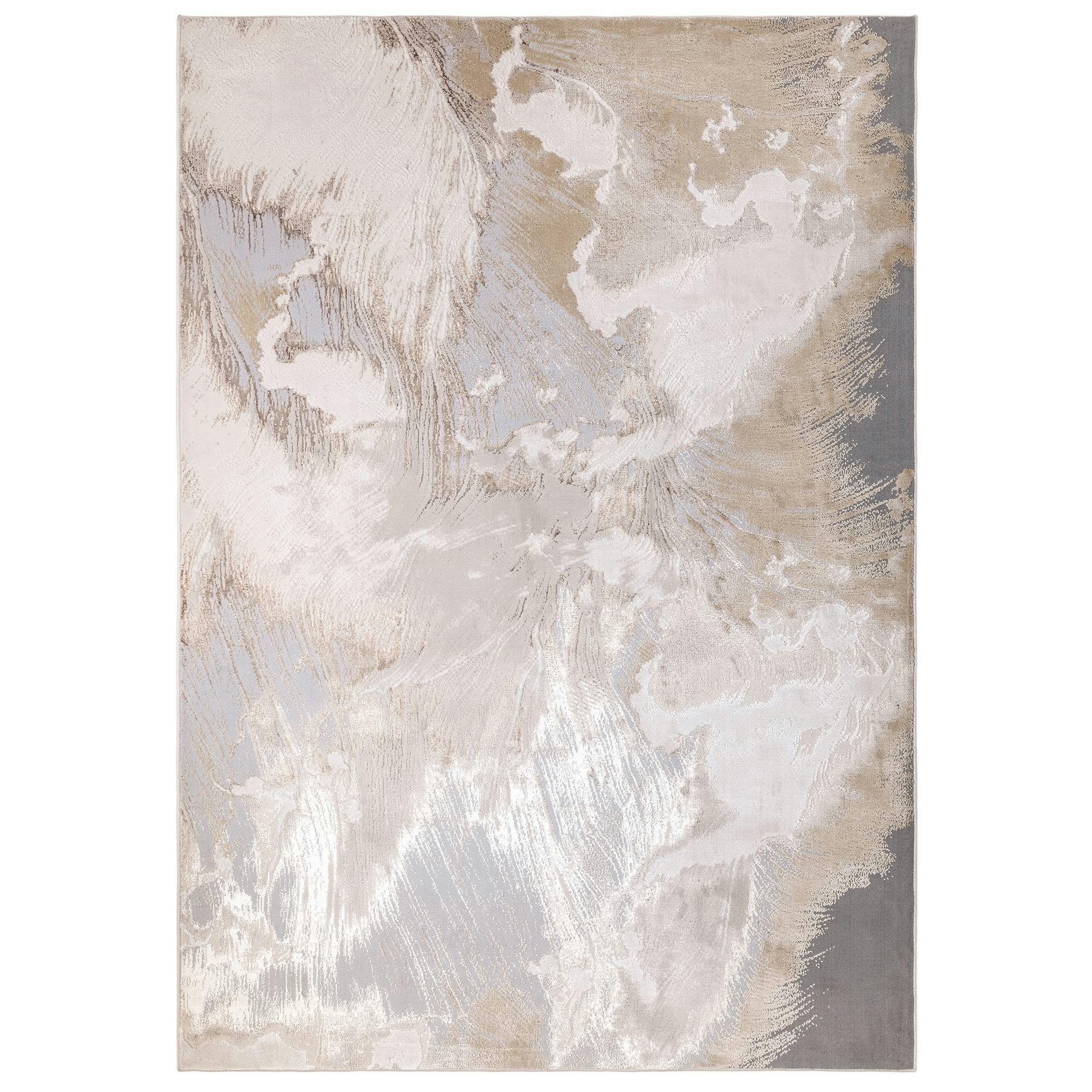 Rackhams White Aurora Au23 Etch Rug - 160X230cm