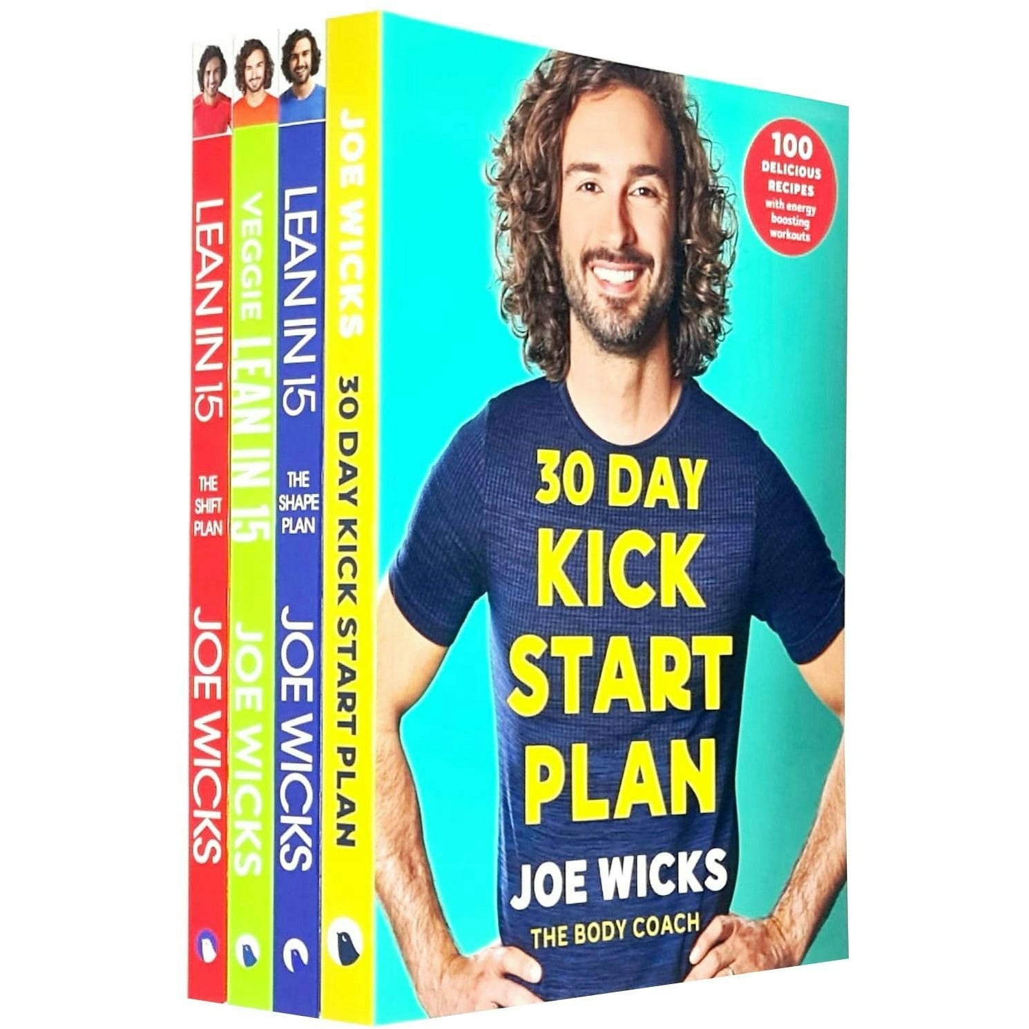Various Publishers Joe Wicks Collection 4 Books Set (30 Day Kick Start Plan, The Shape Plan, Veggie Lean In 15, The Shift Plan)