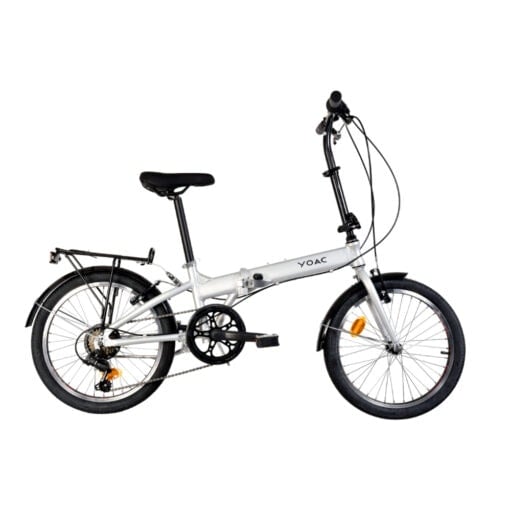 Yoac Silver Alloy Folding Bike, 20In Wheel –