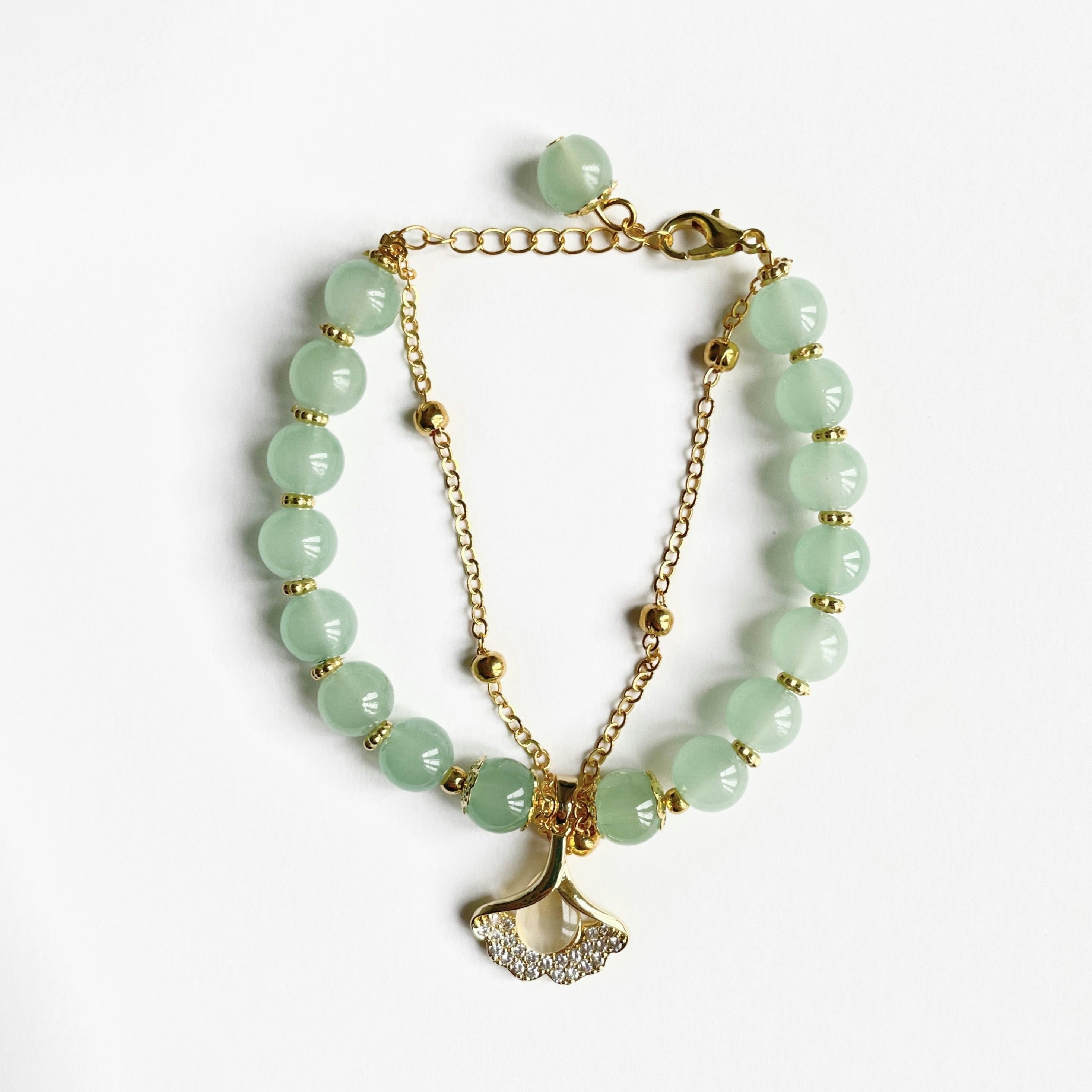 Kaiya Aventurine Double Layer Charm Bracelet - Image 2