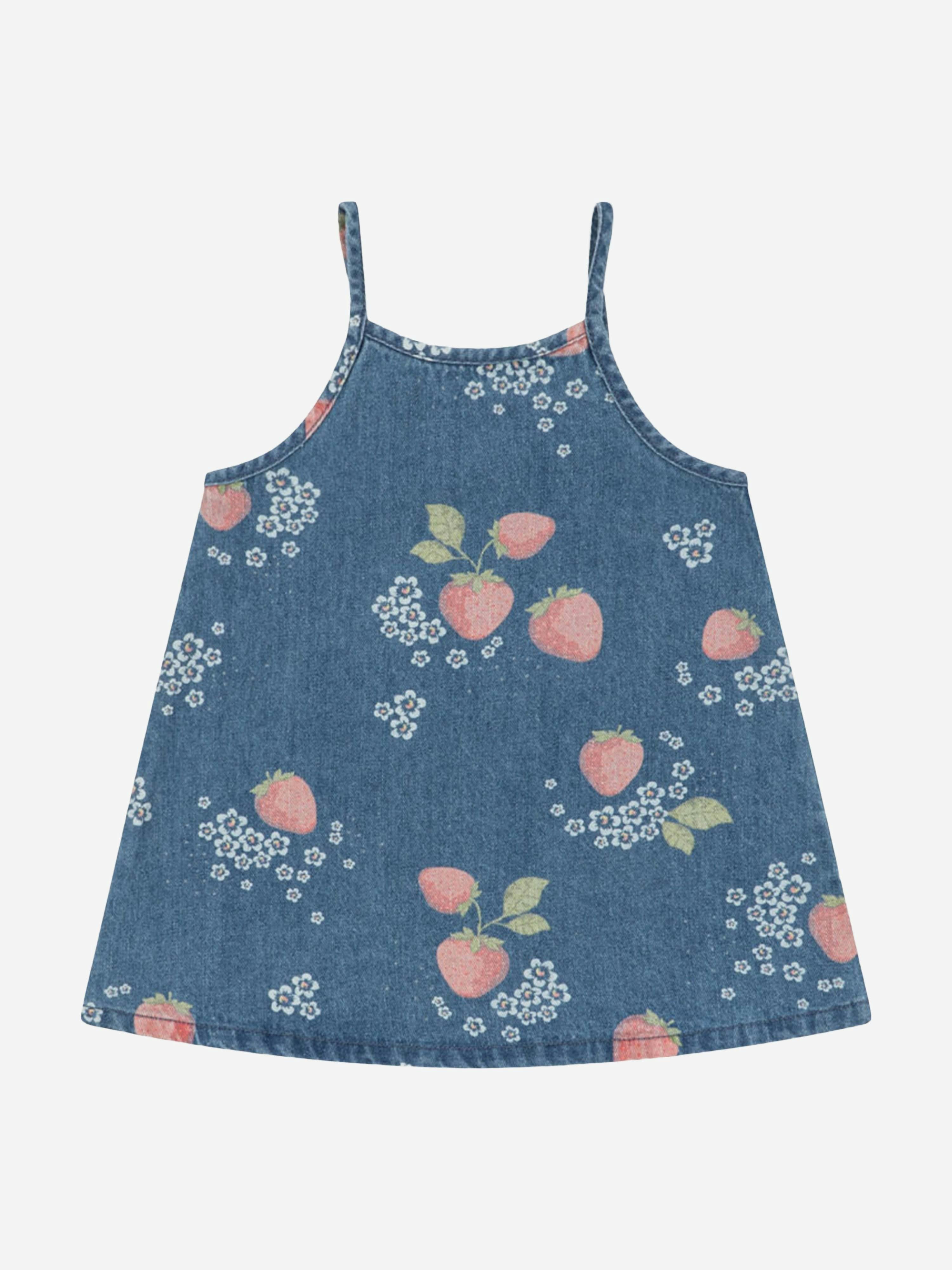 Konges Slojd Girls Blue Konges Sløjd Magot Strap Dress In - 6 Yrs