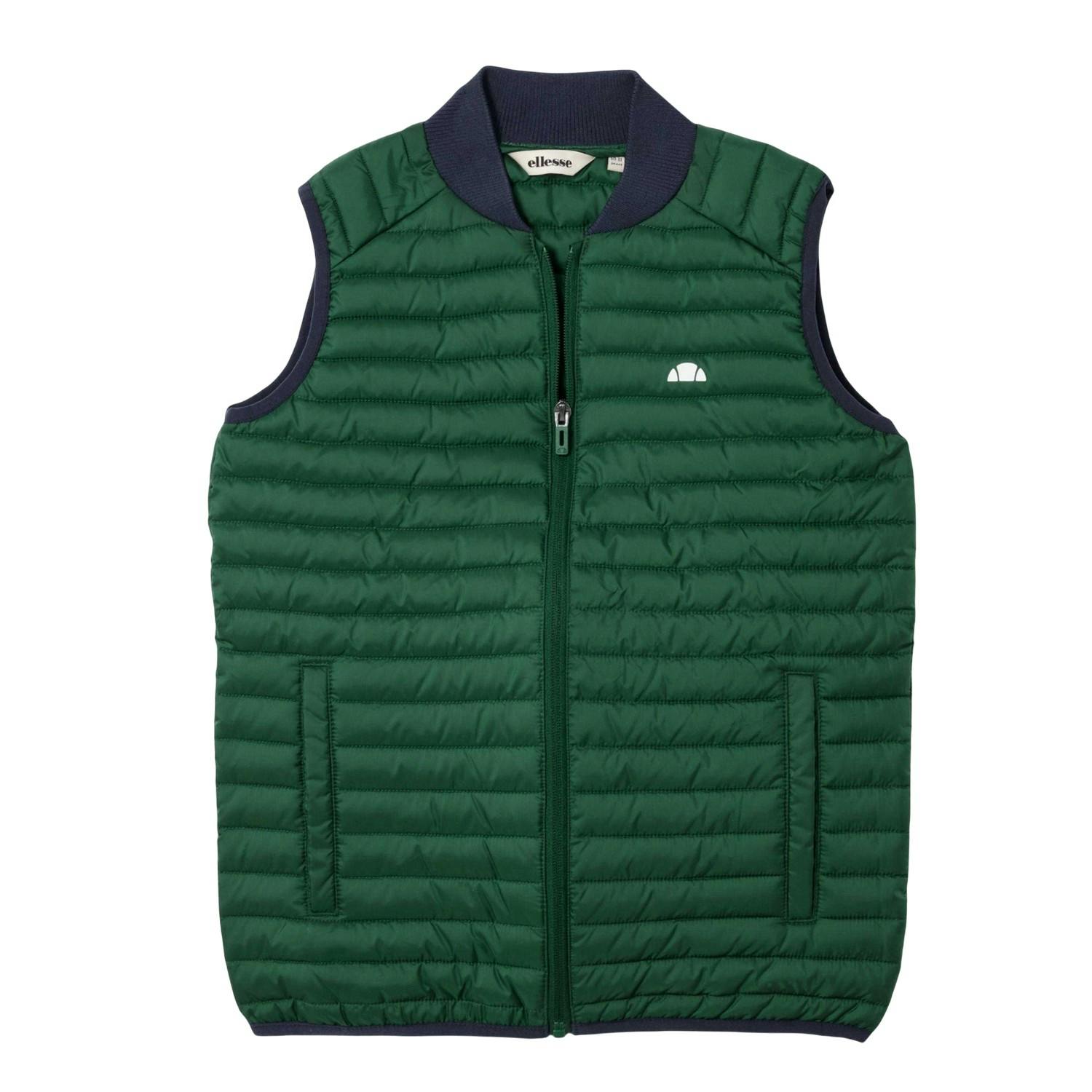 Ellesse Dark/Green Childrens/Kids Barr Gilet - 8-9 Years - 100% Mixed