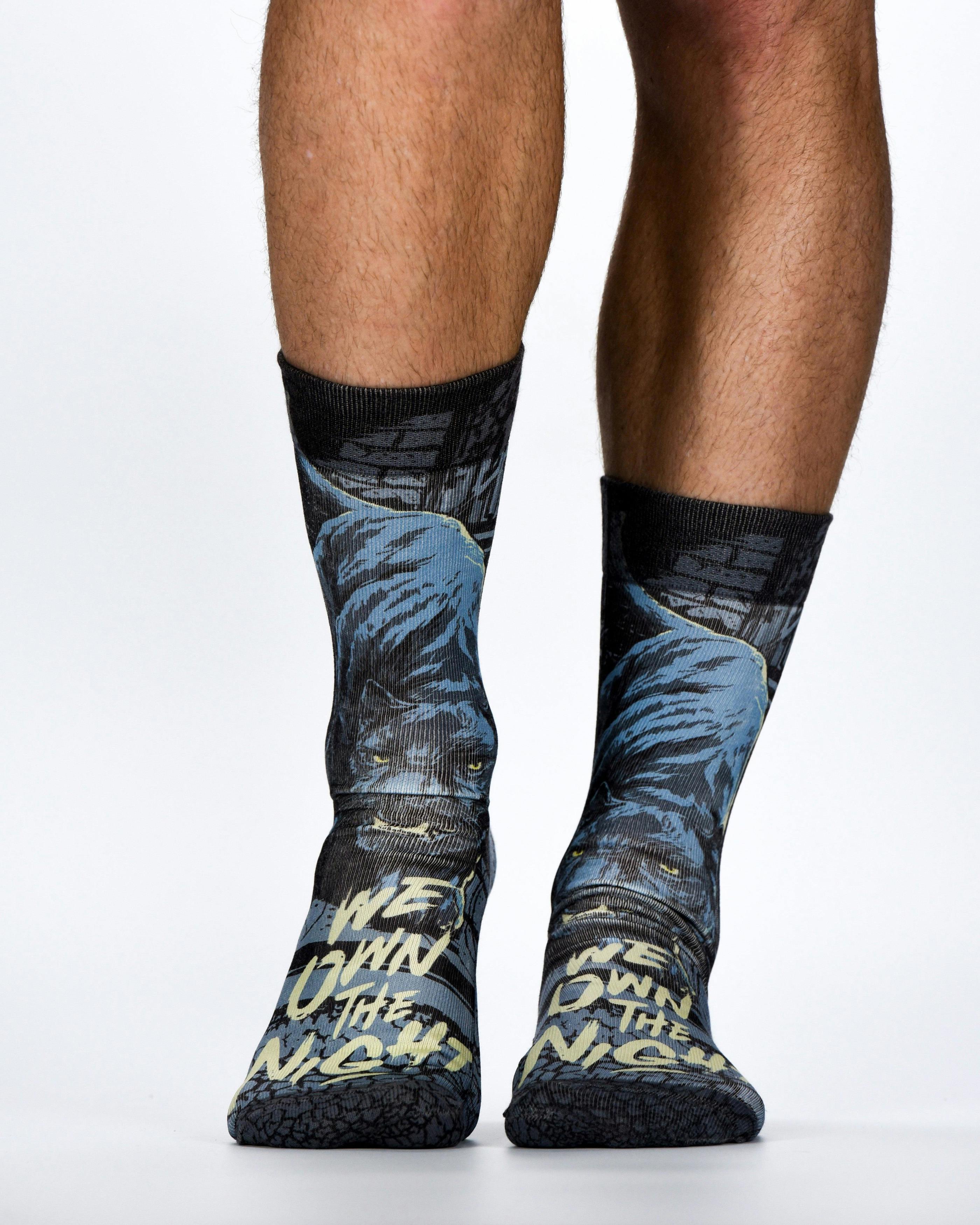 Jemsox Men's Green Panther Design Socks | Sleek, Bold & Fierce Style