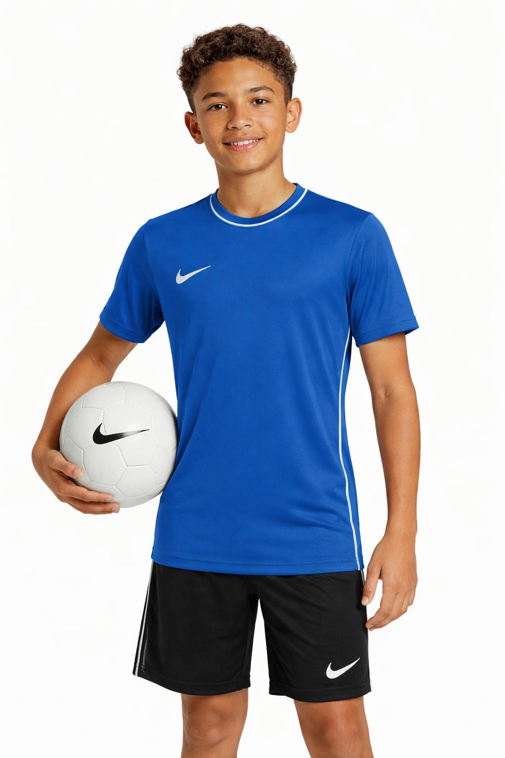 Nike Boys Blue / Girls Park 26 Dri-Fit T Shirt Training Jersey Hm7134 - Xl - 14+ Years