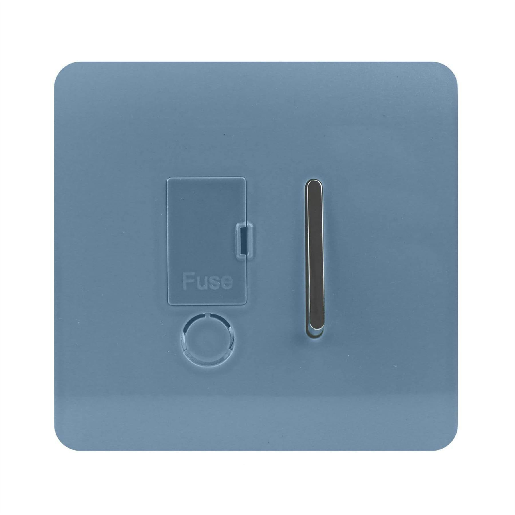 Trendi Switch 13Amp Sky Blue Fused Spur With Flex Outlet - Image 7