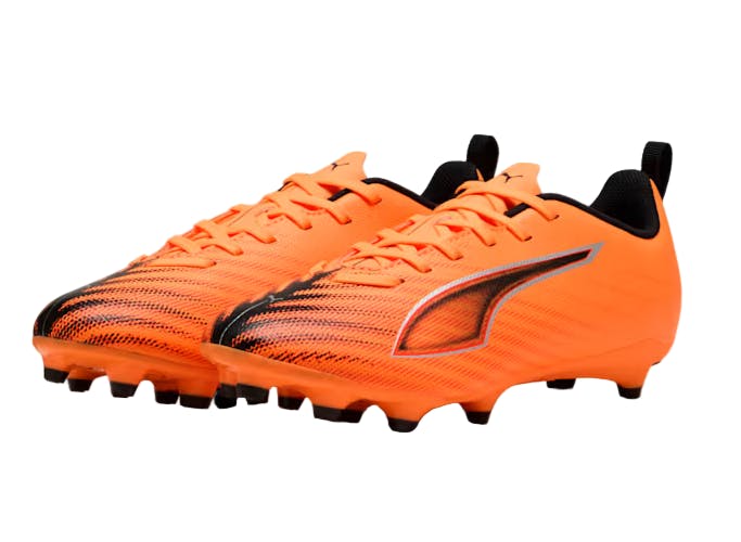 Puma Boys Orange / Girls Football Boots Ultra 6 Play Fg/Ag 108533 - Uk 1.5 Eu 34