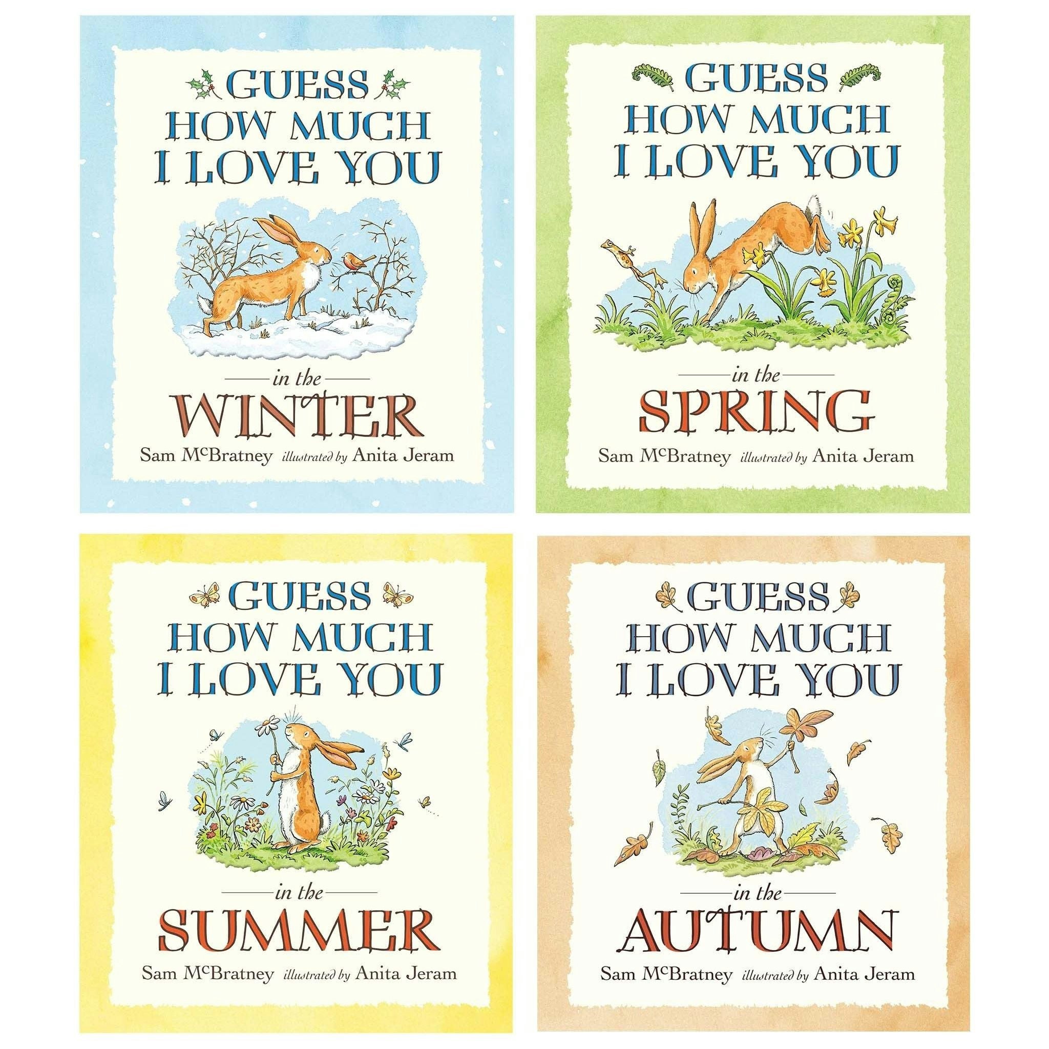 Sam Mcbratney Unisex Blue/Red/Green Guess How Much I Love You Series 4 Books Collection Set (Spring, Summer, Autumn & Winter) - Image 4
